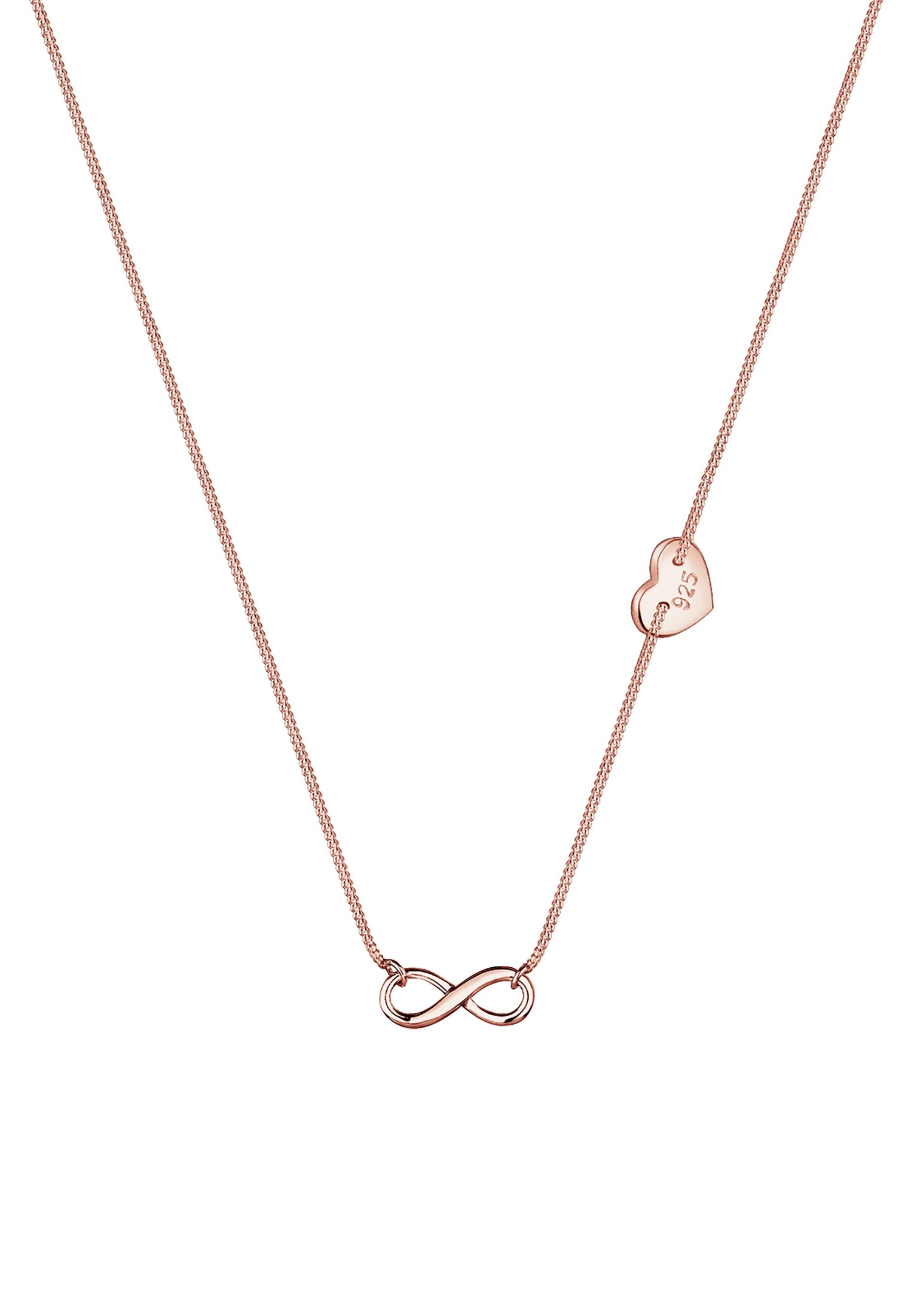 Elli Kette mit Anhänger »Infinity Herz 925 Sterling Silber«