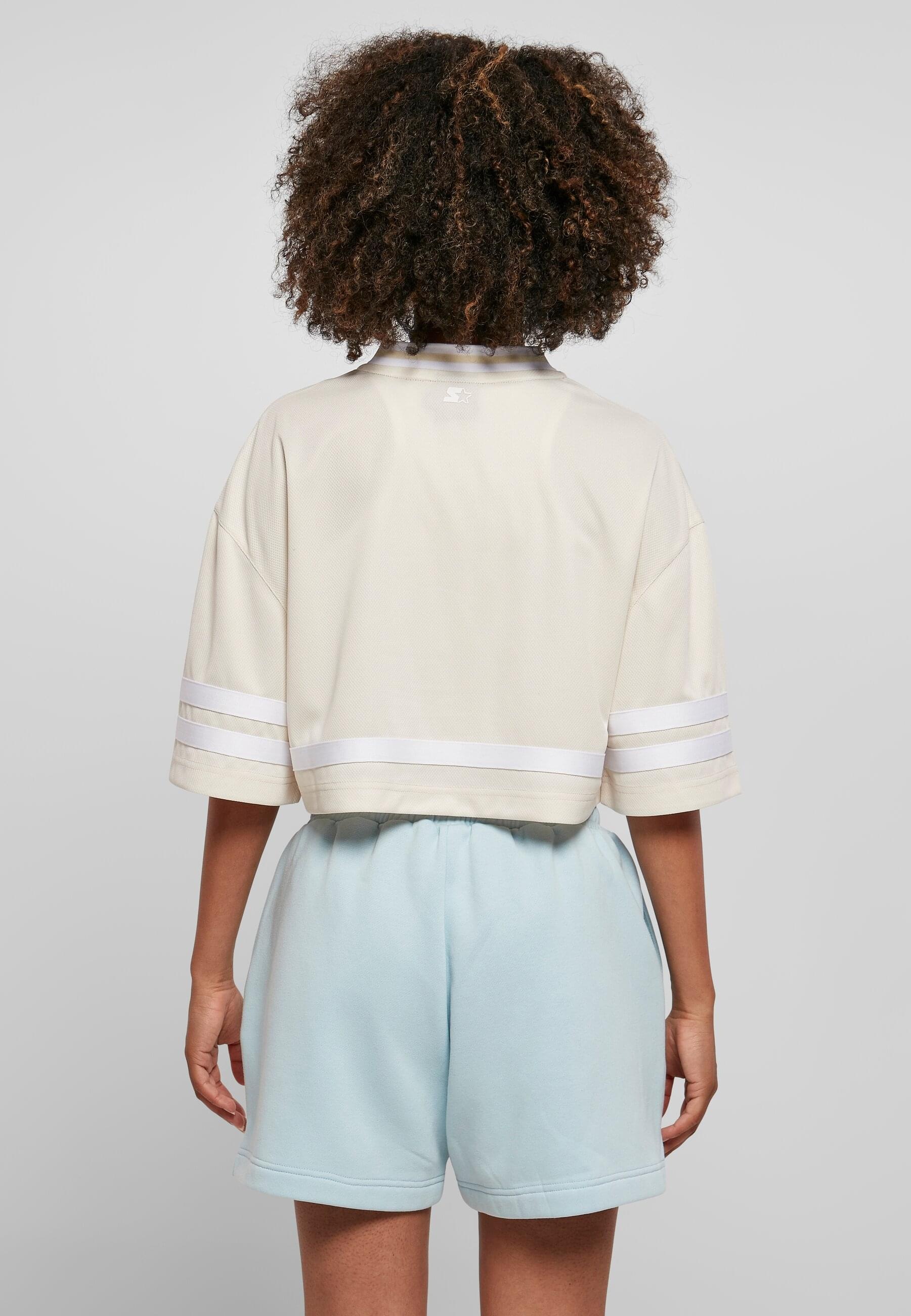 Starter Black Label Kurzarmshirt »Starter Black Label Damen Ladies Starter Cropped Mesh Jersey«, (1 tlg.)