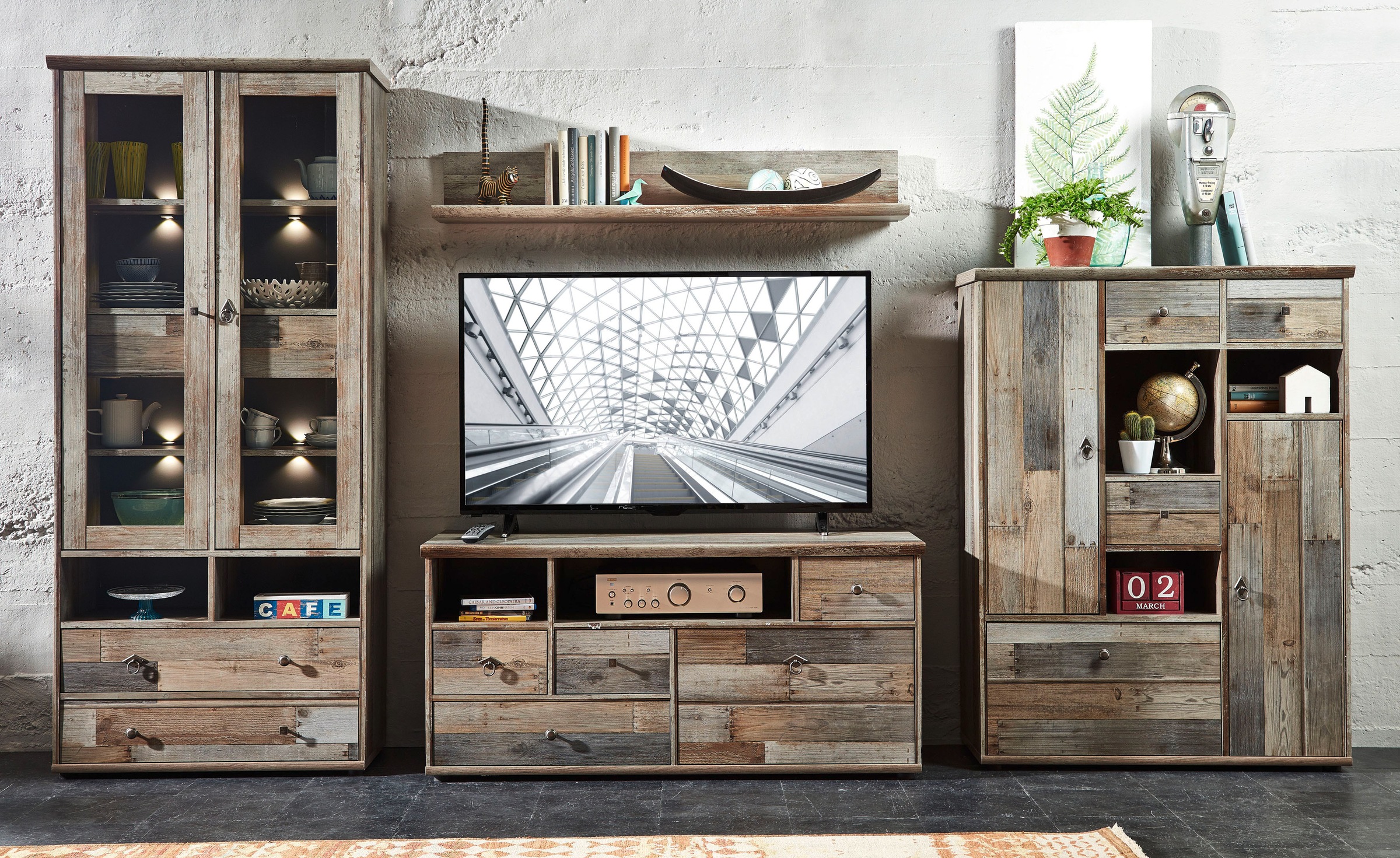 Innostyle TV-Board "BONANZA" 1 Stk. tlg. 4 Schubladen, 1 Klappe, 2 Fächer, günstig online kaufen
