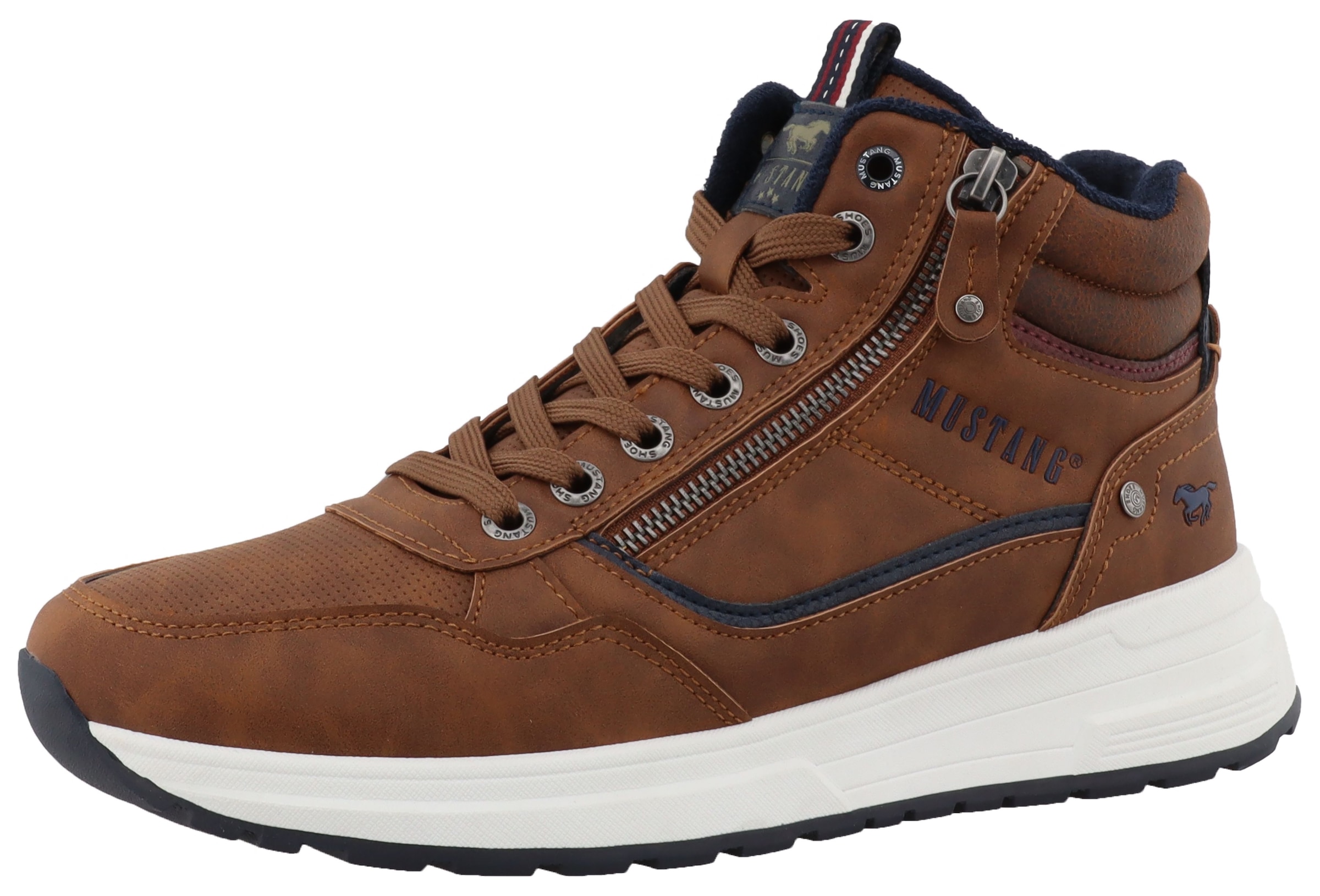 Mustang Shoes Winterboots "Luciano", High Top Sneaker, Schnürboots mit Warm günstig online kaufen