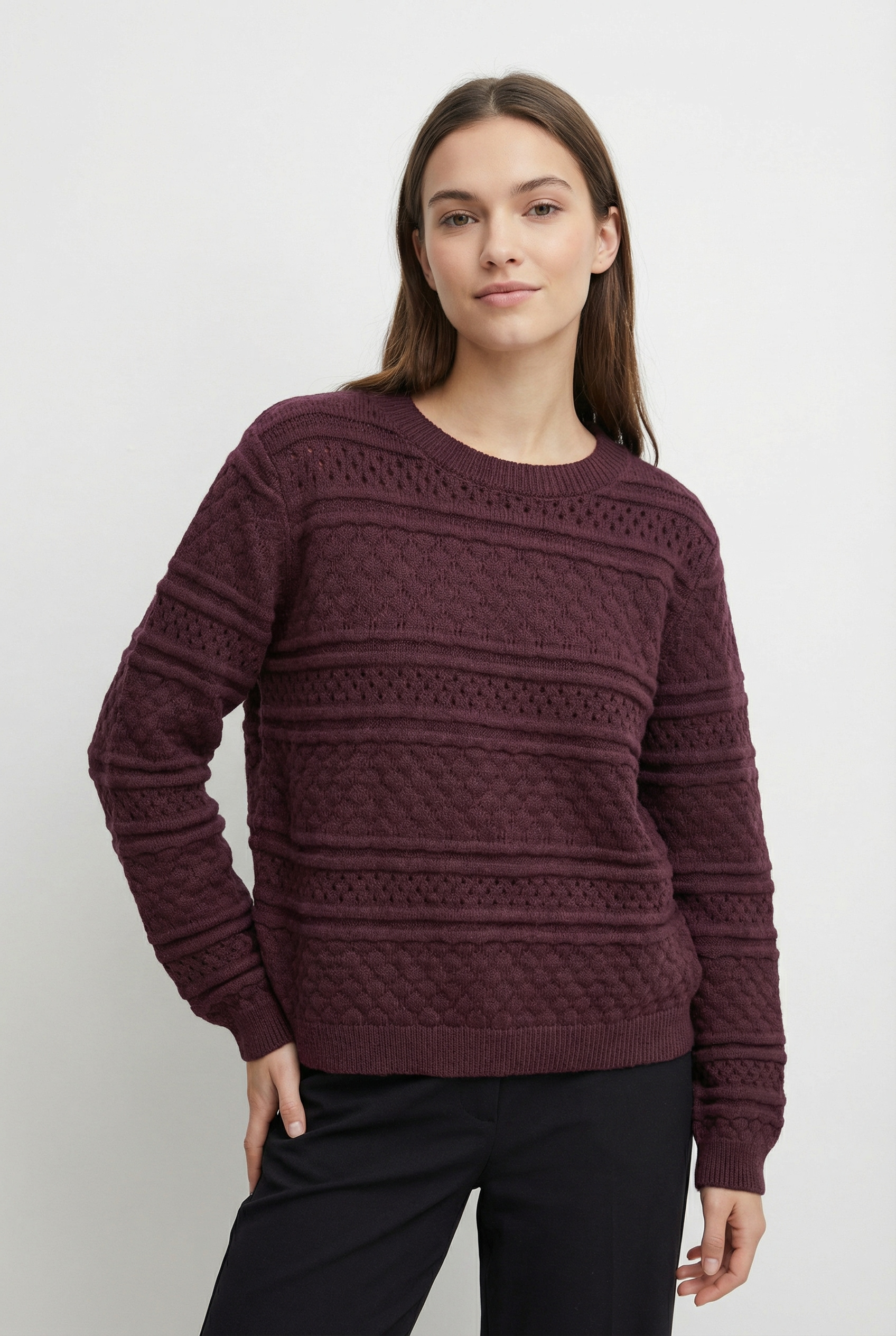 Vero Moda Strickpullover "VMLEO LS O-NECK PULLOVER BF" günstig online kaufen