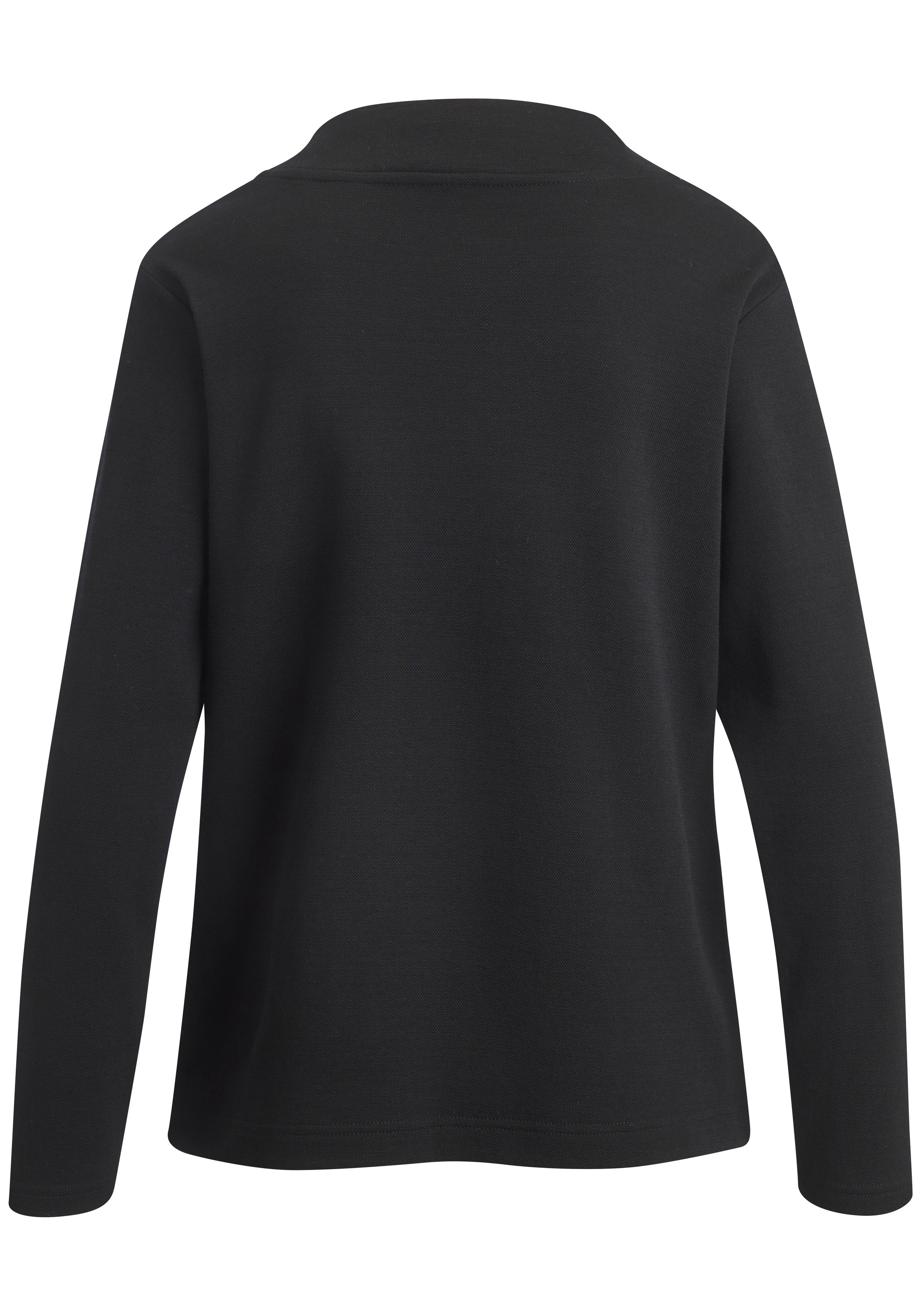 H.I.S Langarmshirt »mit metallischen Details« aus strukturierter Baumwollmischung