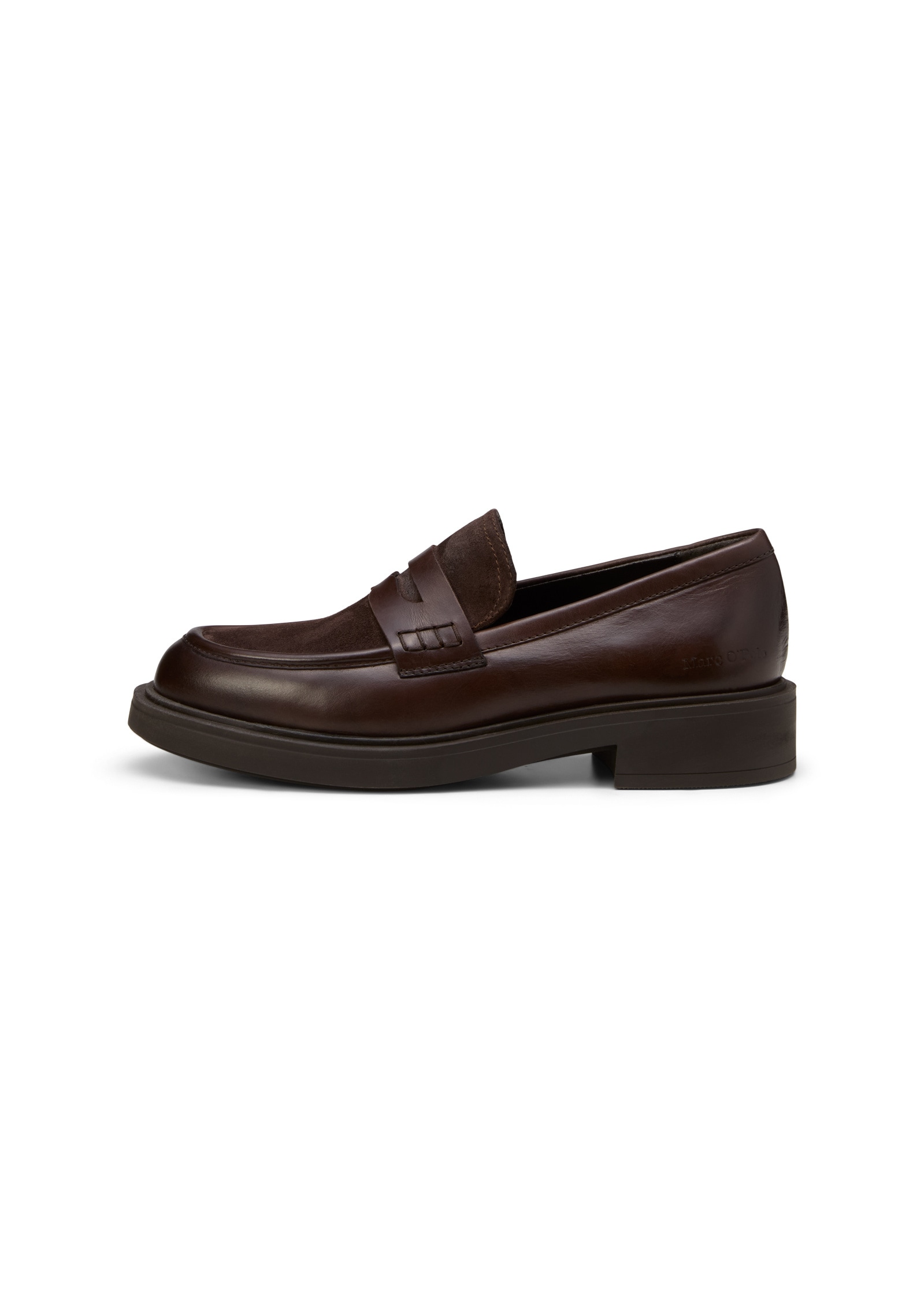 Marc O'Polo Loafer »aus Leder-Mix: glatt und Velours«
