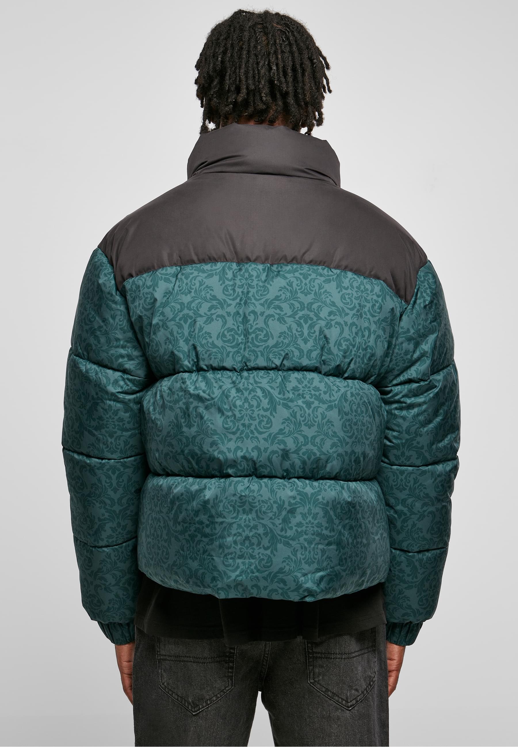 URBAN CLASSICS Winterjacke »Urban Classics Herren AOP Retro Puffer Jacket«, (1 St.), ohne Kapuze