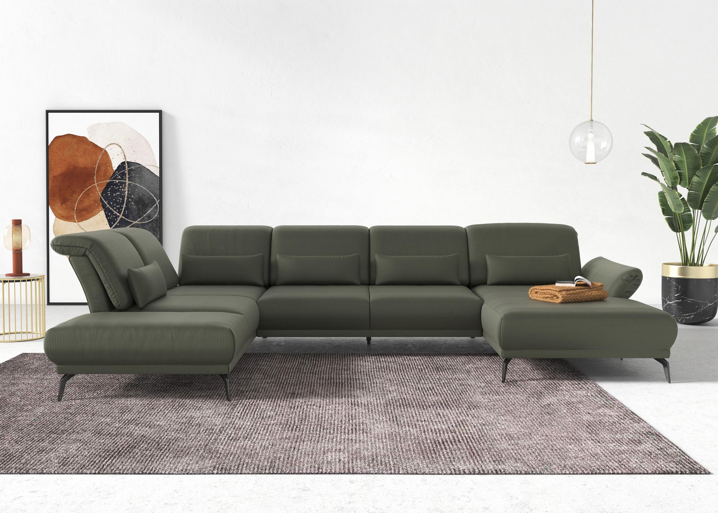 sit&more Wohnlandschaft "Coco U-Form" Sitztiefen-, Arm- und Kopfteilverstel günstig online kaufen