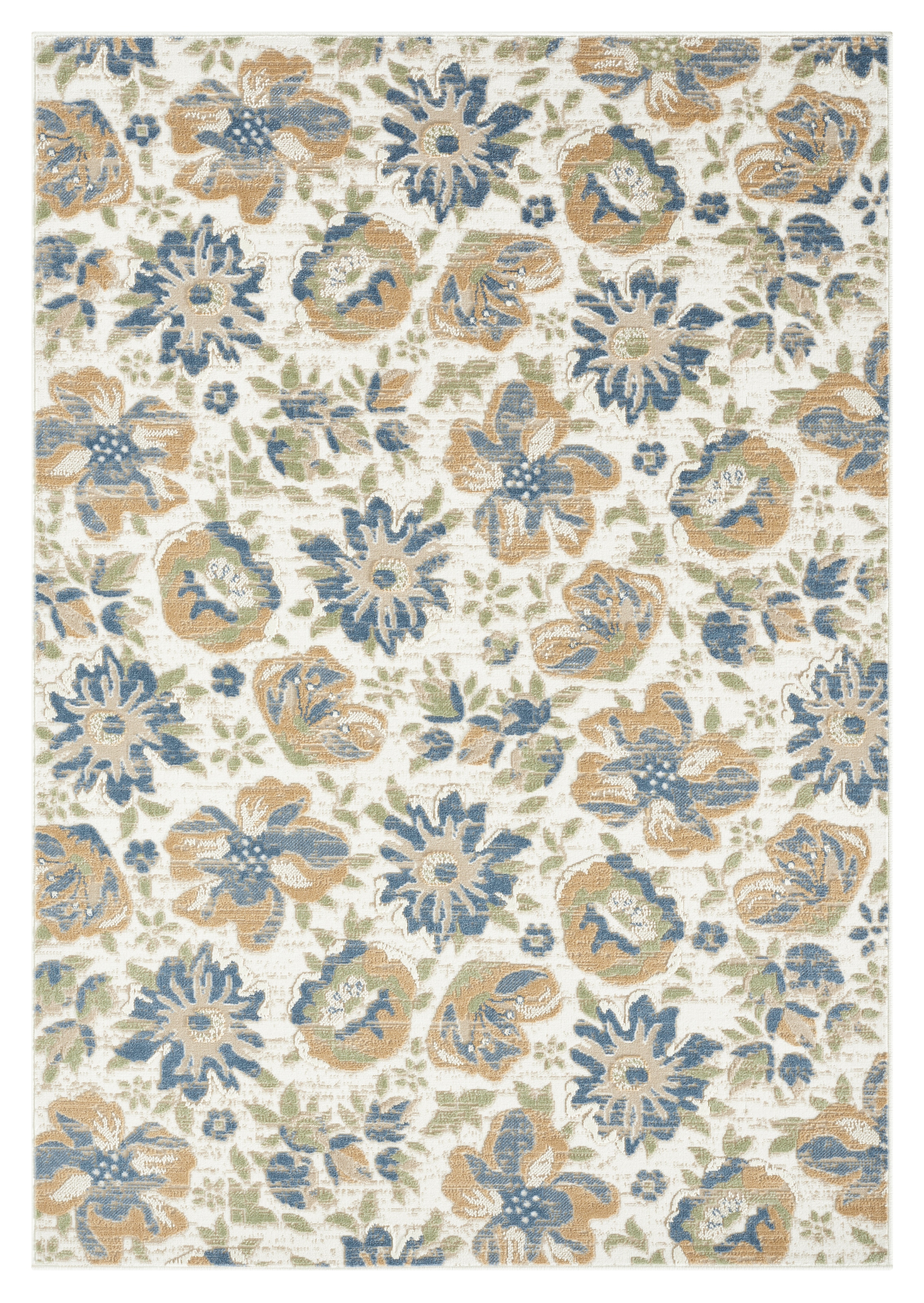 OTTO home »Ellodie, Hoch-Tief-Struktur« rechteckig 7 mm Höhe Blumen, Floral, bunt, Wohnzimmer, Schlafzimmer, Esszimmer