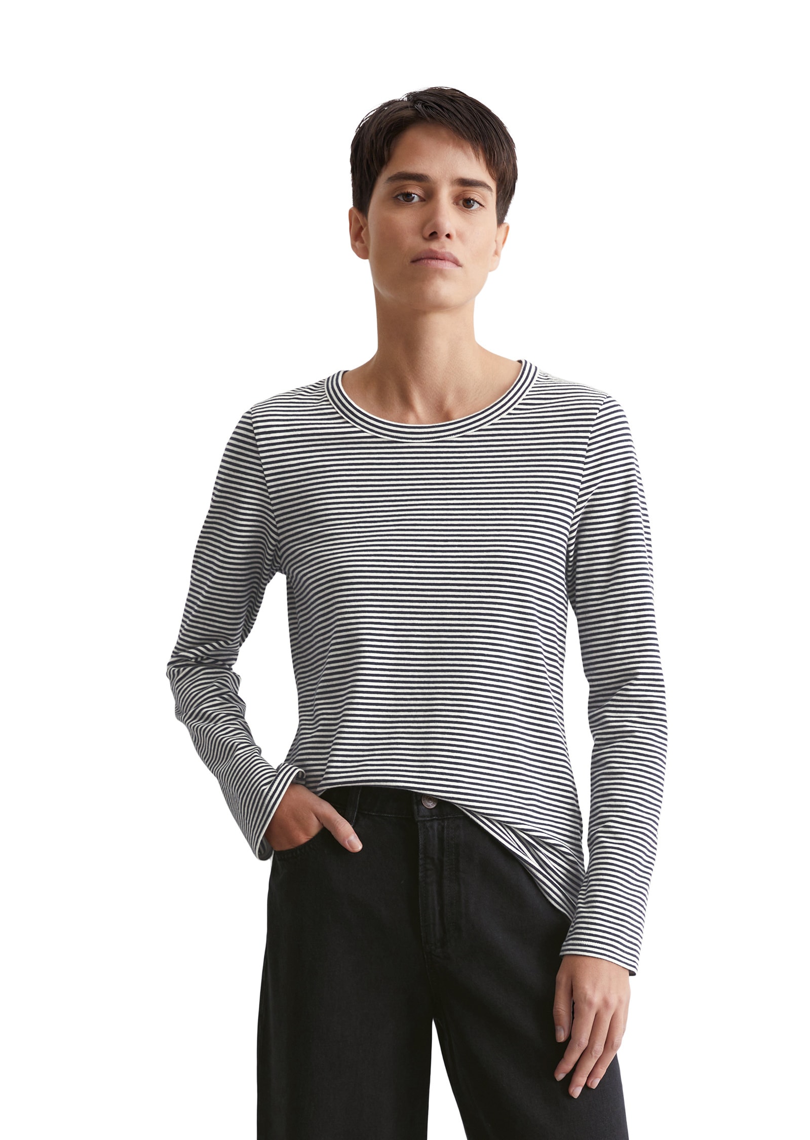 Langarmshirt »aus Organic-Cotton-Stretch-Jersey«