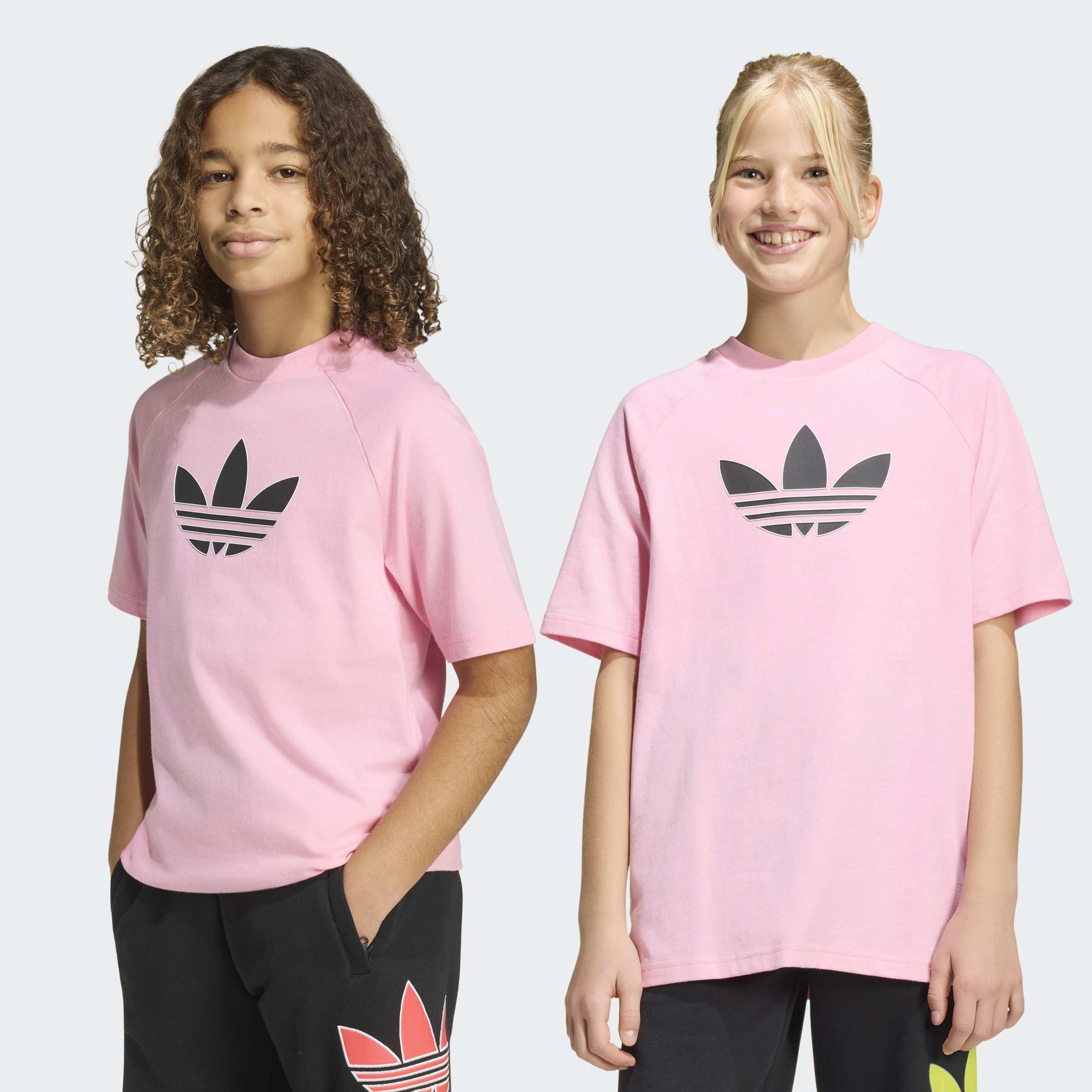 adidas Originals "GRAPHIC TREFOIL LOOSE" für Kinder, Kurzarmdesign, sportlicher Stil, Rundhalsausschnitt