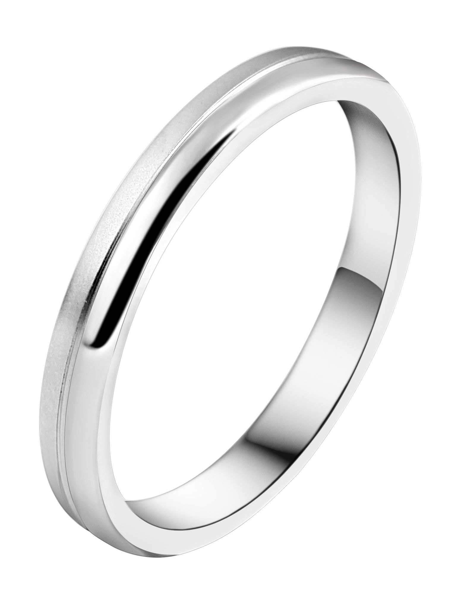 Adelia's Men's Partner Ring Stainless Steel Silver Size 66