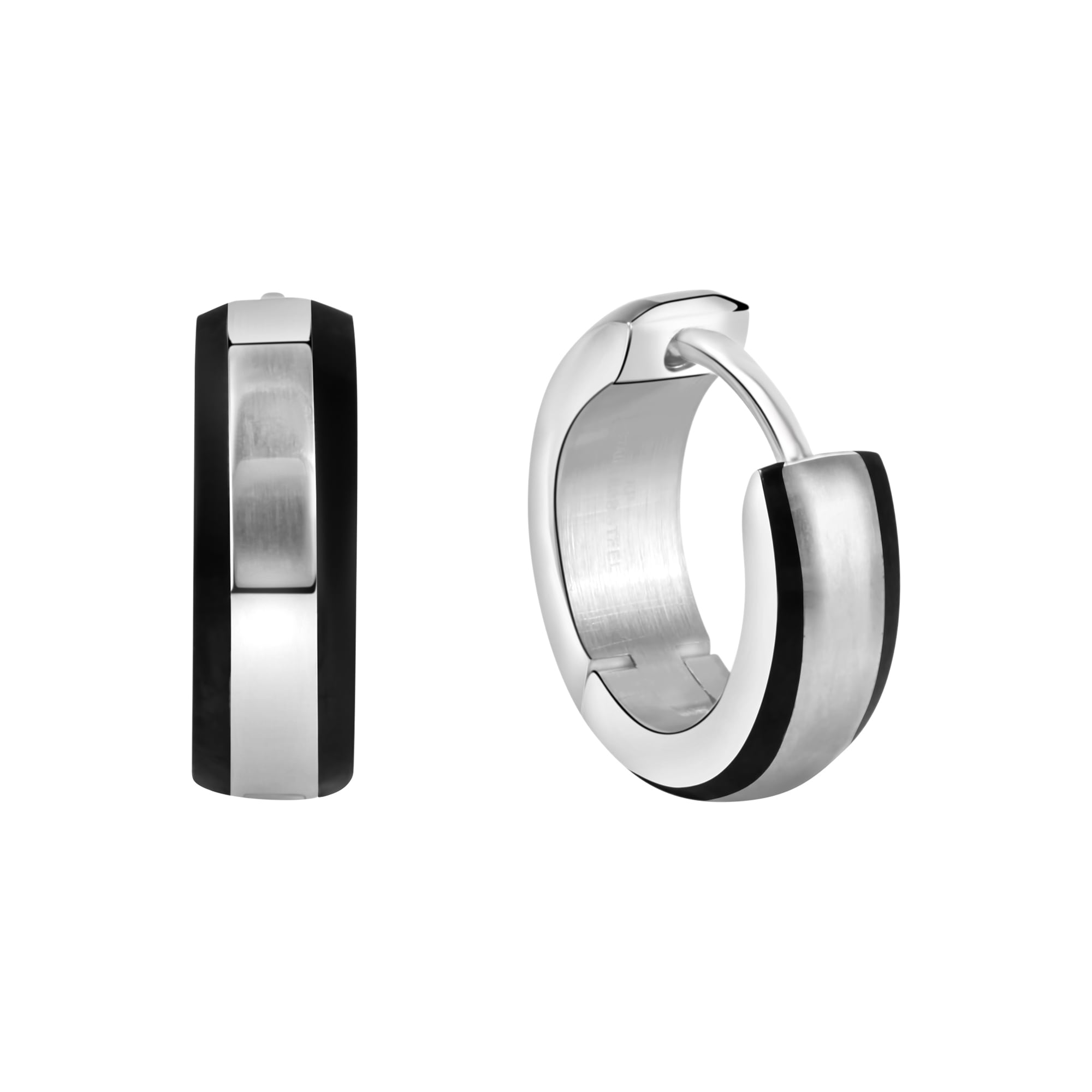 Zeeme Paar Creolen "Edelstahl glanz/matt Ø 13 mm" günstig online kaufen