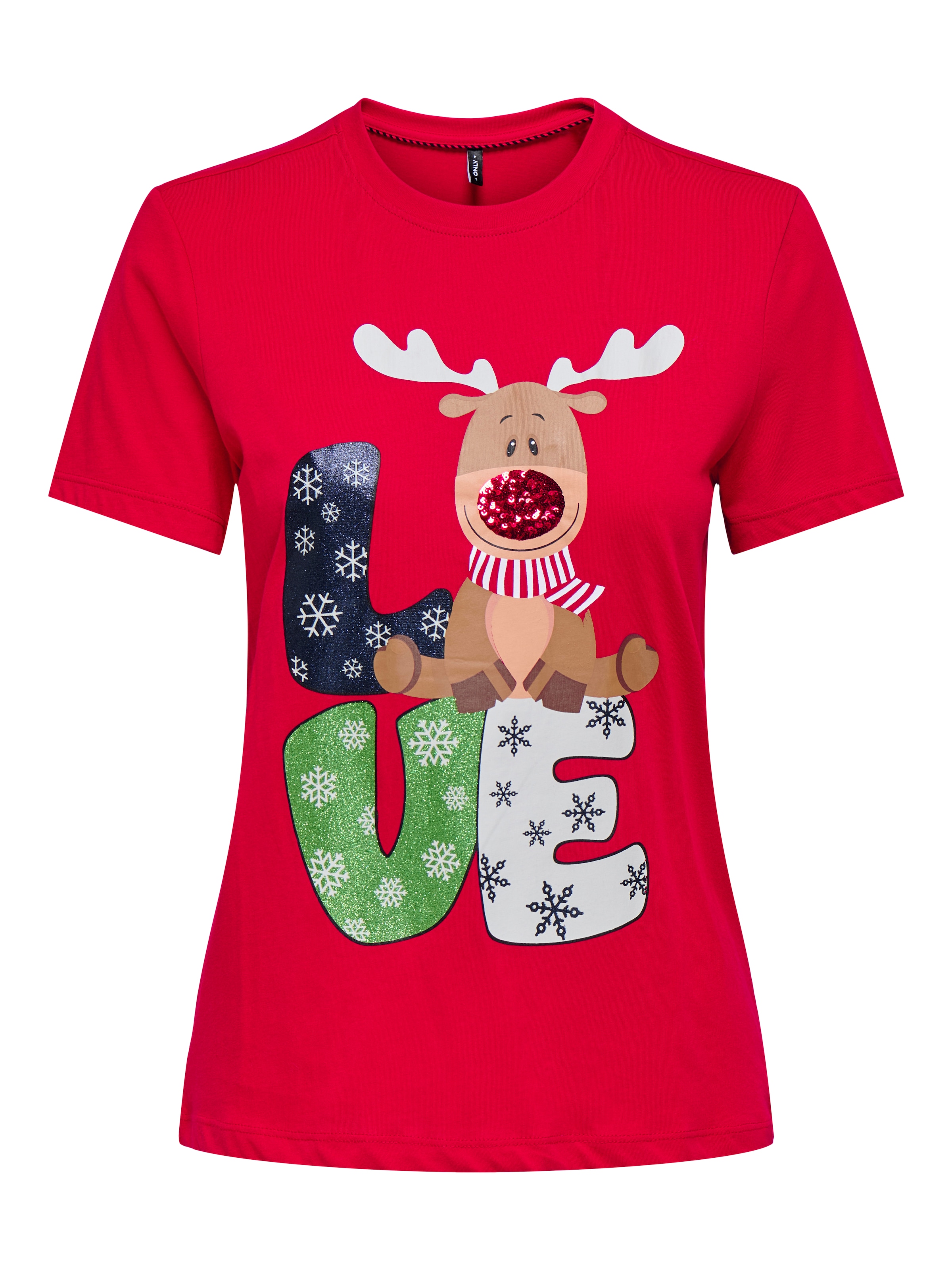 ONLY "ONLXMAS YRSA CHRISTMAS REG S/S TOP JRS" für Weihnachten günstig online kaufen