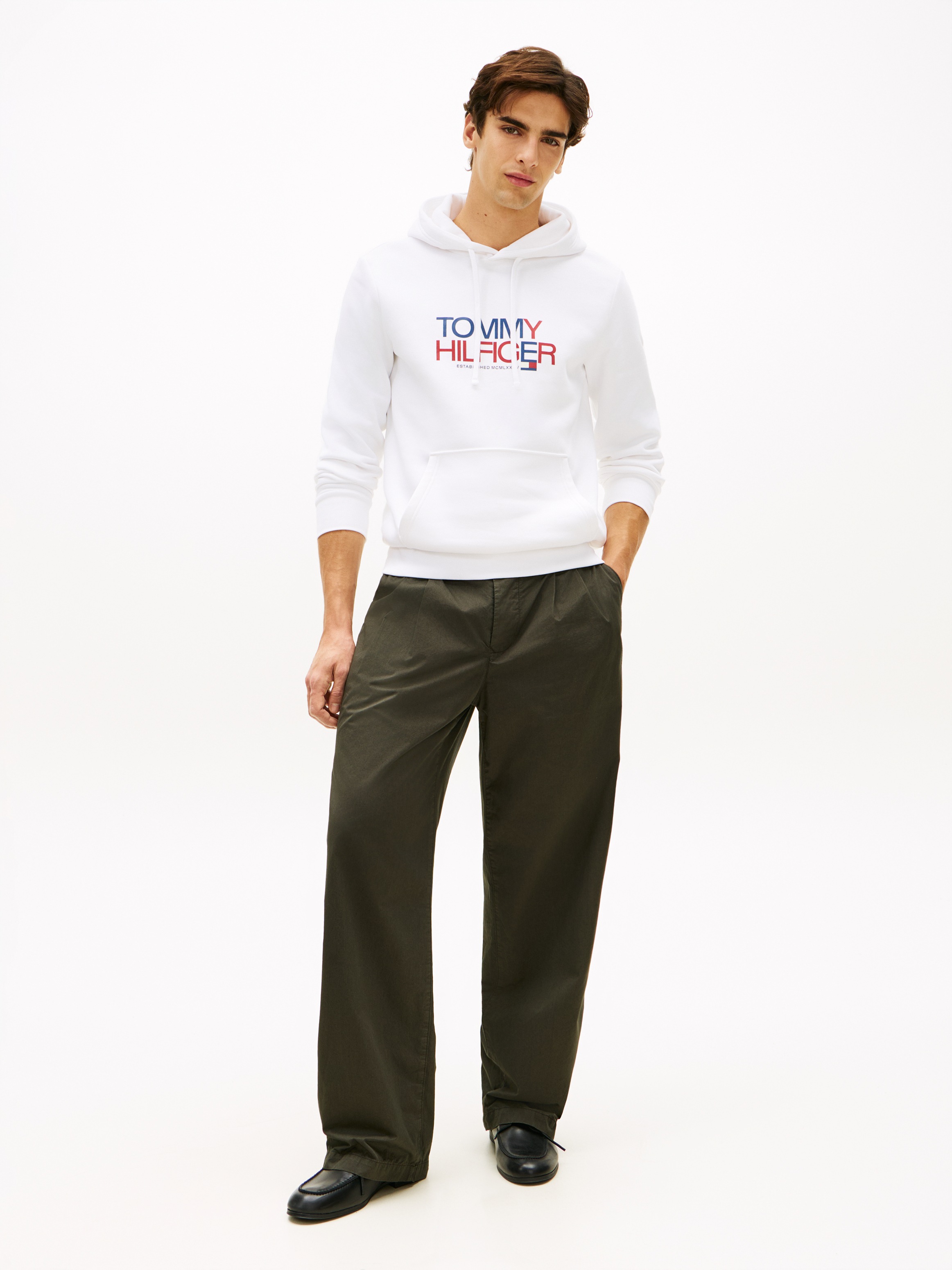 Tommy Hilfiger Kapuzensweatshirt »BRAND LOVE BIG TEXT«, Regular fit mit Kapuze
