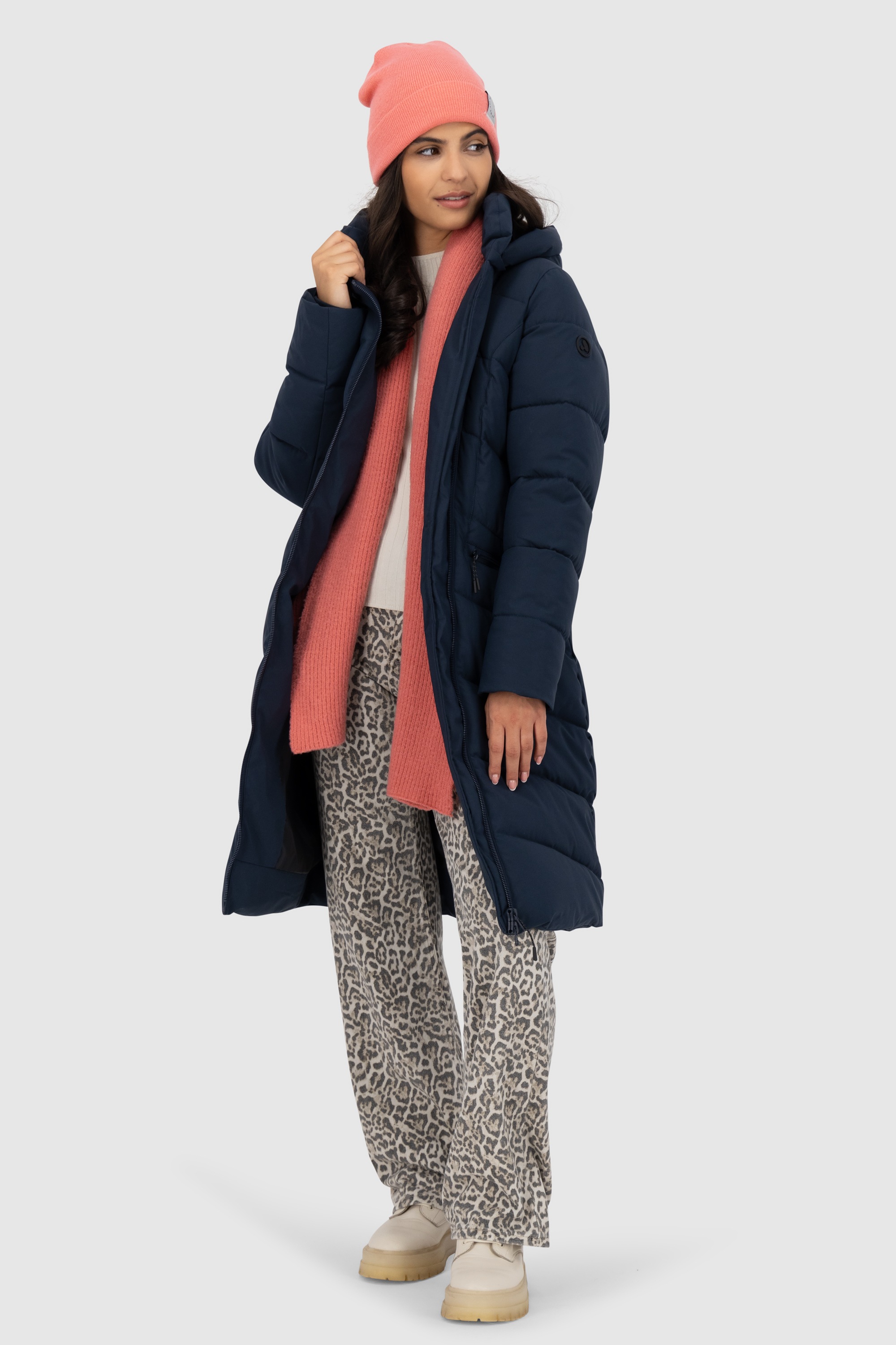 Alife & Kickin Winterjacke "Damen NimaAK A", mit Kapuze, in Wickeloptik mit günstig online kaufen