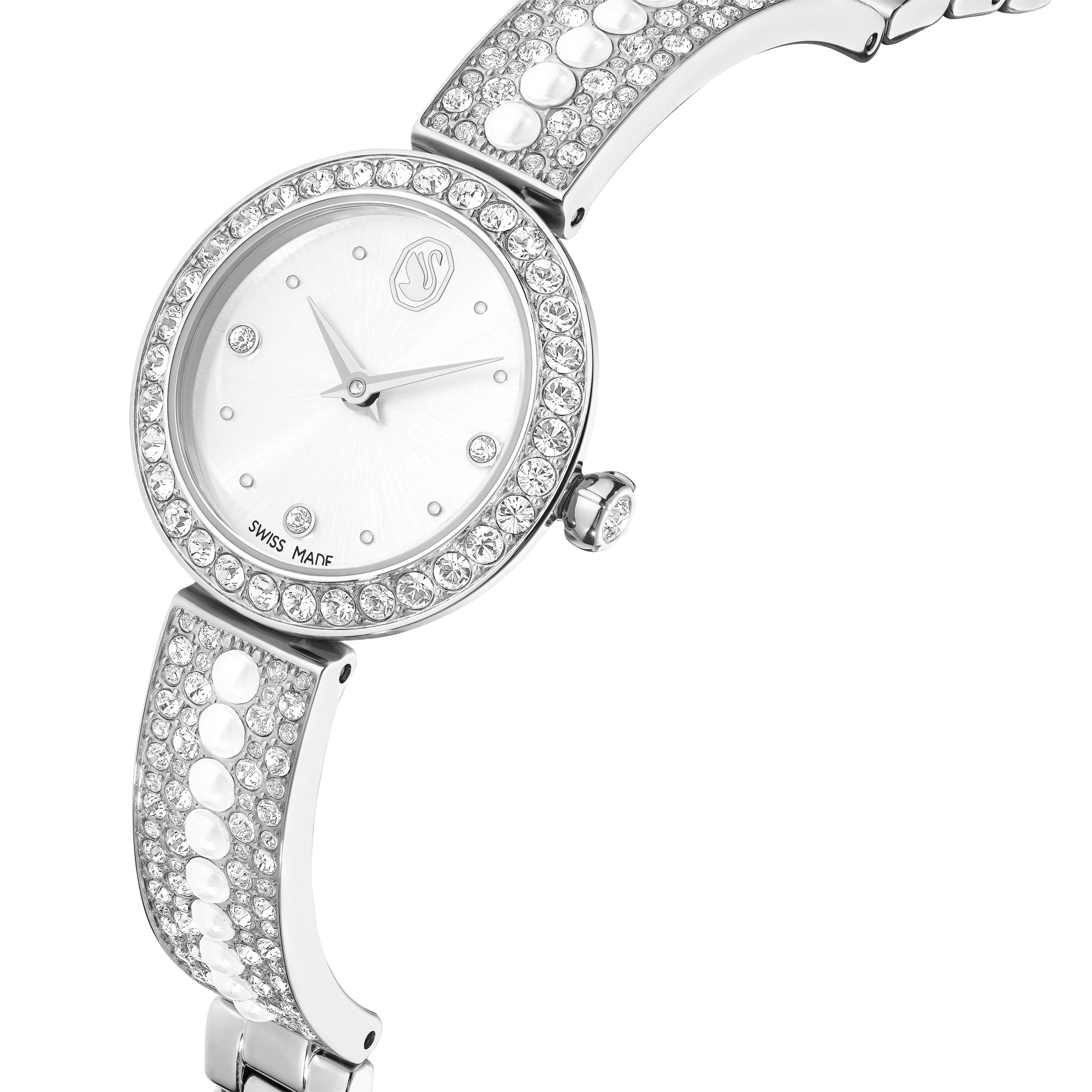 Swarovski Quarzuhr »MATRIX« Armbanduhr, Damenuhr, Swiss Made, Edelstahlarmband, analog