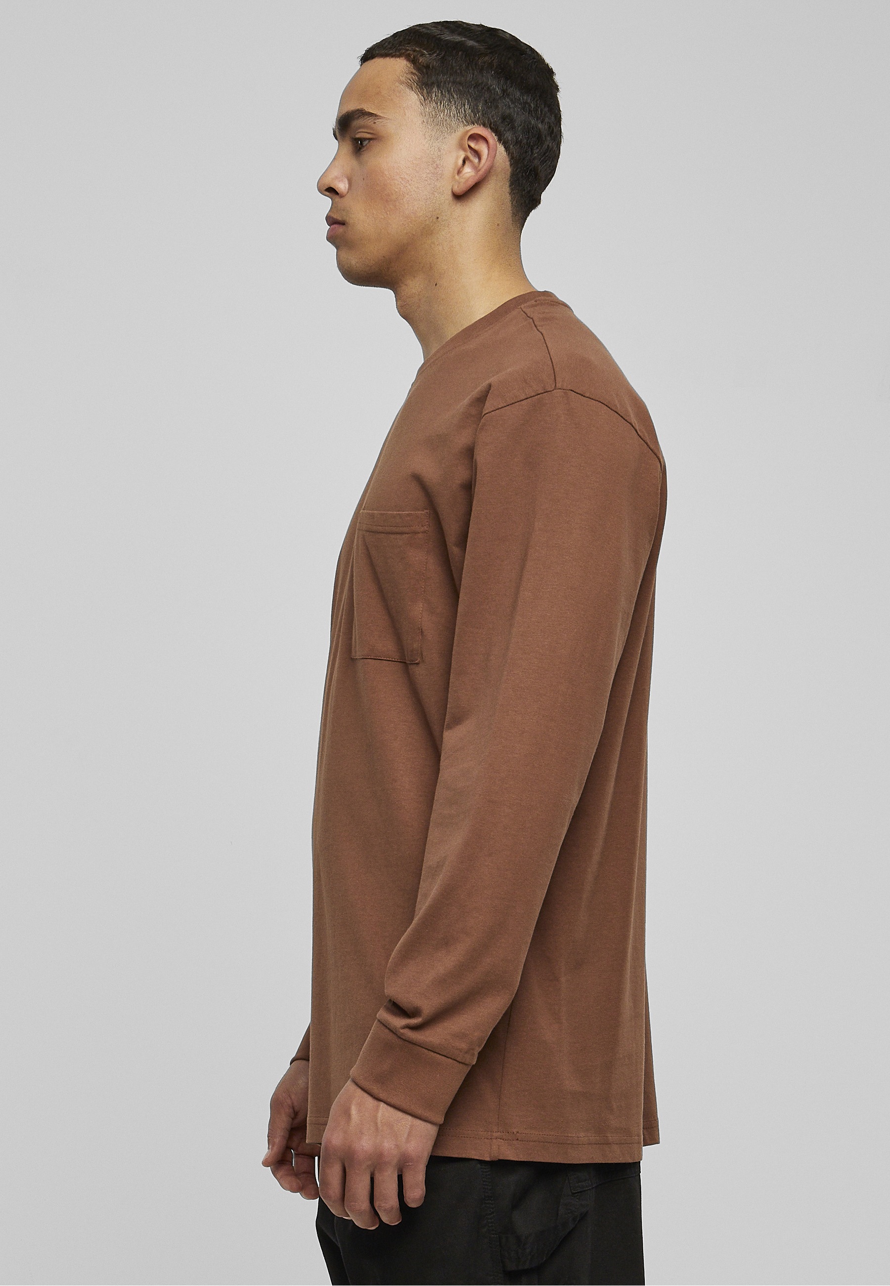 URBAN CLASSICS T-Shirt »Urban Classics Herren Heavy Oversized Pocket Longsleeve« 1 Stk.