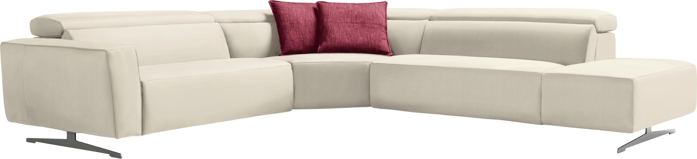 Egoitaliano Ecksofa "Stefanie-e, Designsofa der Extraklasse, bequem mit hoh günstig online kaufen