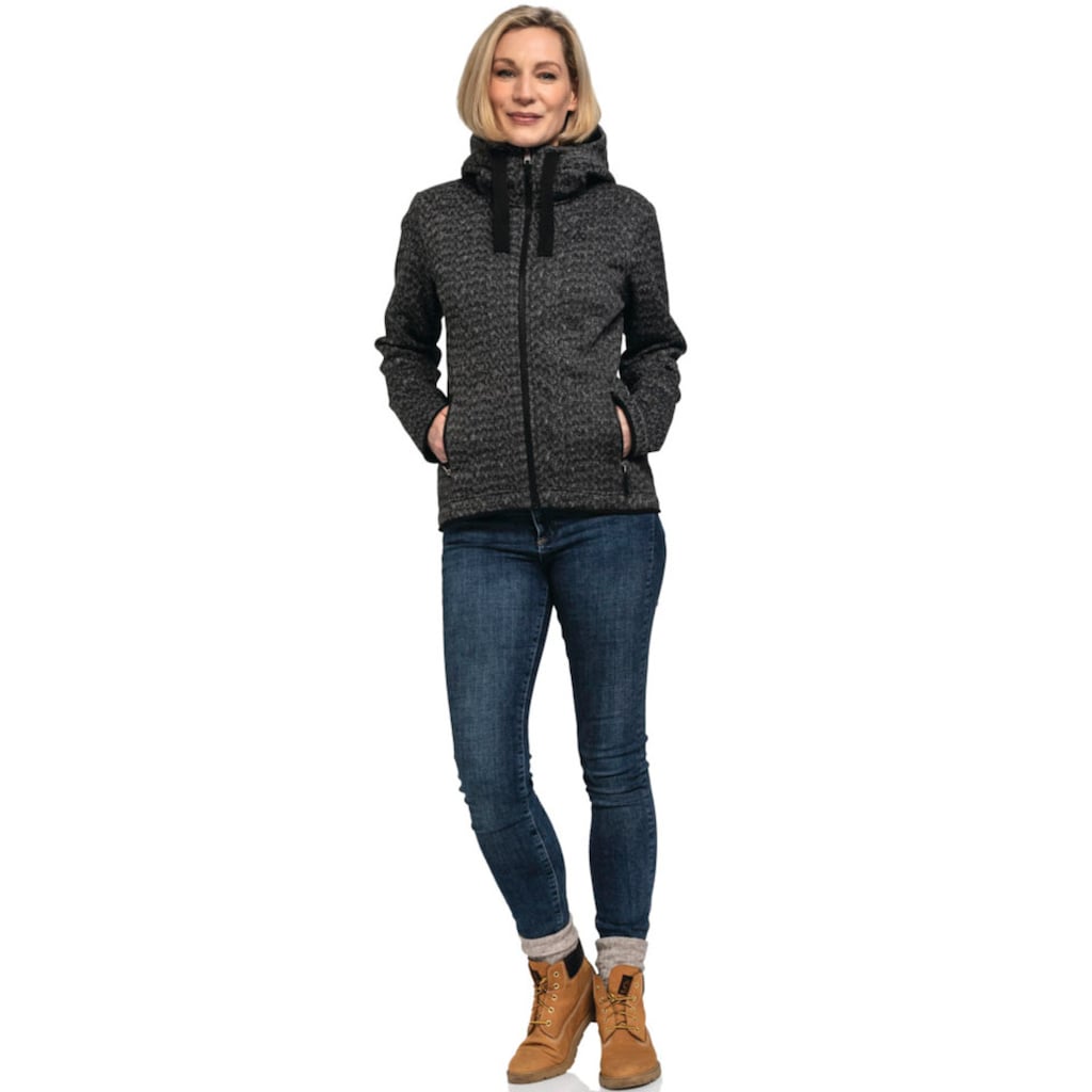 Schöffel Fleecejacke »Fleece Hoody Aurora L«, mit Kapuze