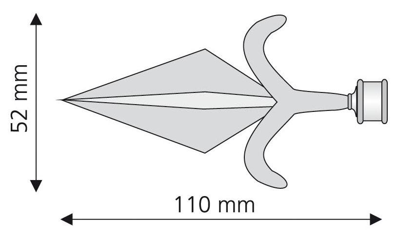 Liedeco Gardinenstangen-Endstück »Amor«, (Set, | Gardinenstangen Ø 16 St.), kaufen BAUR für 2 mm