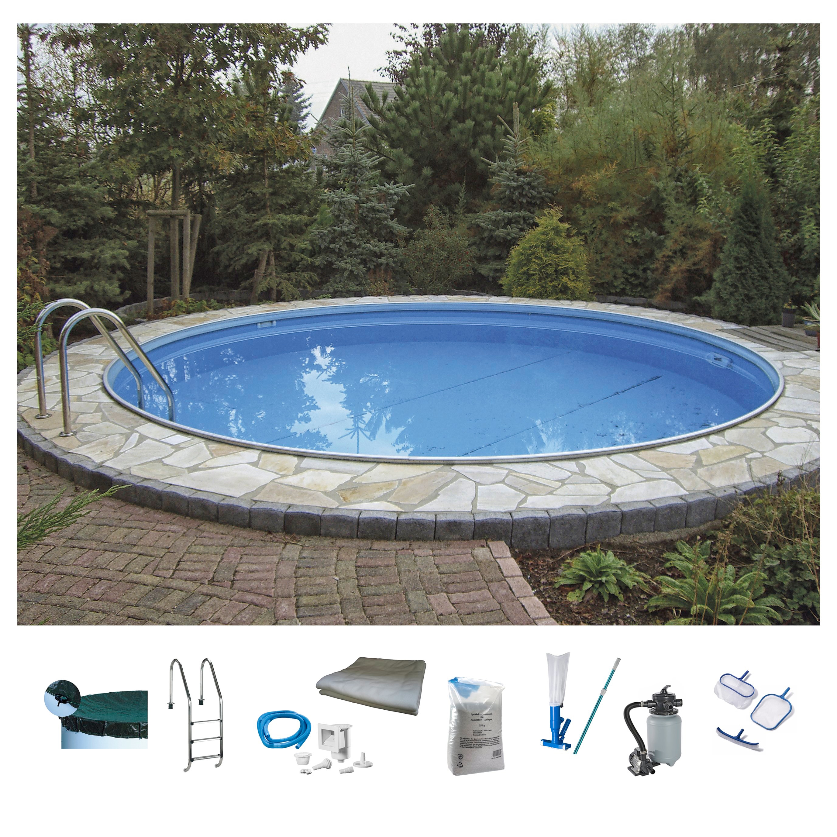 my POOL BWT Rundpool inkl. umfangreichem Zubehör für den Volleinbau