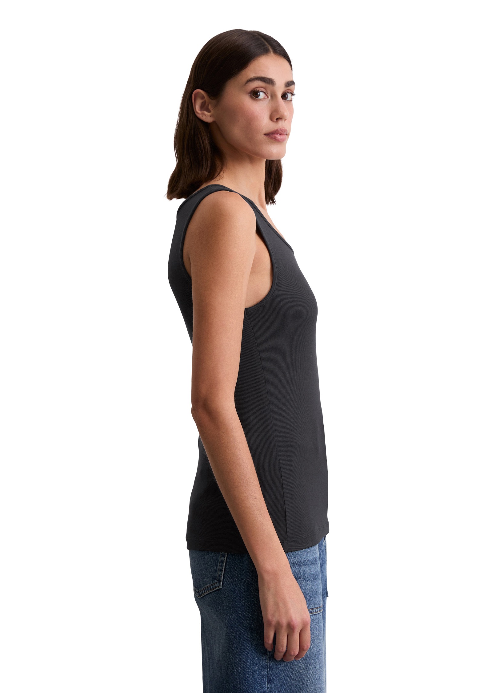 Marc OPolo T-Shirt "aus softem Rippjersey" günstig online kaufen