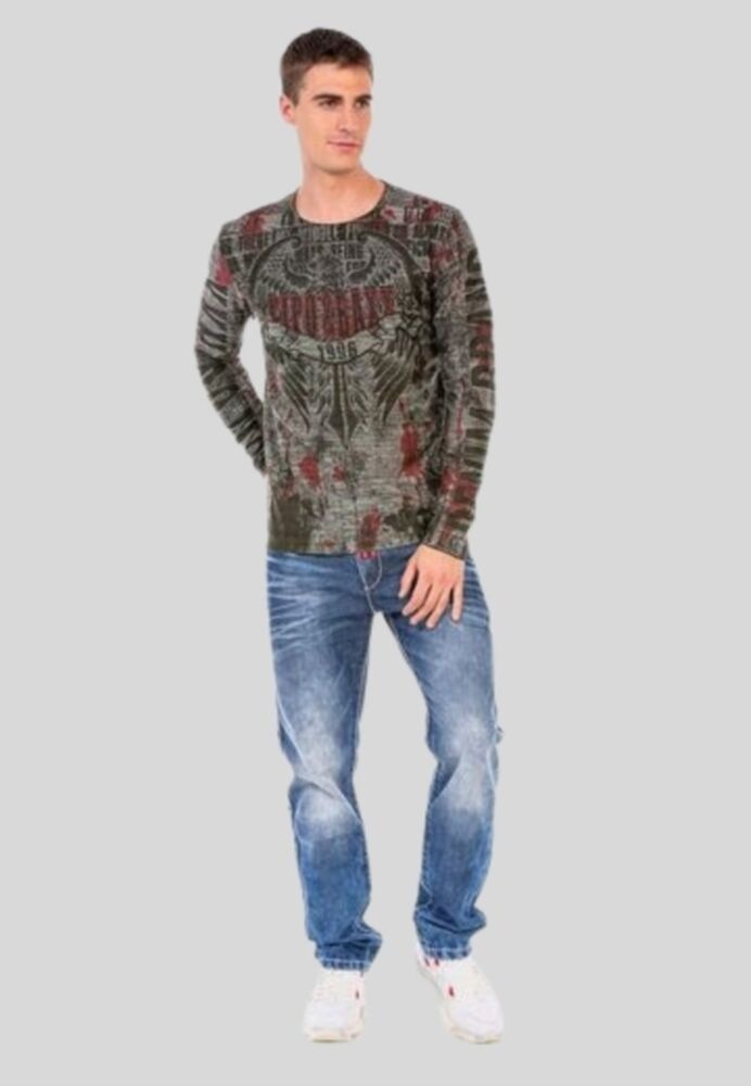 Cipo & Baxx T-Shirt »Sweatshirts«, mit coolem Print