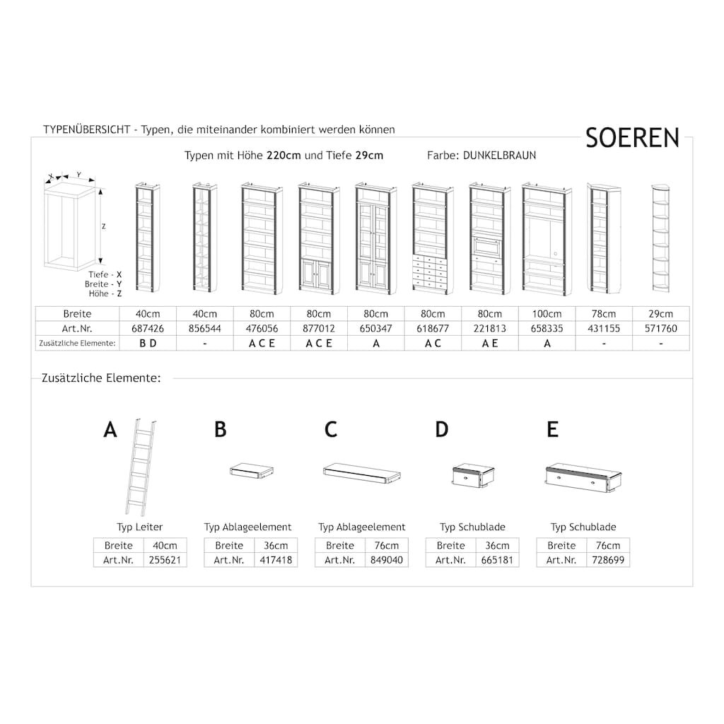 Home affaire Anbauregal »Soeren«