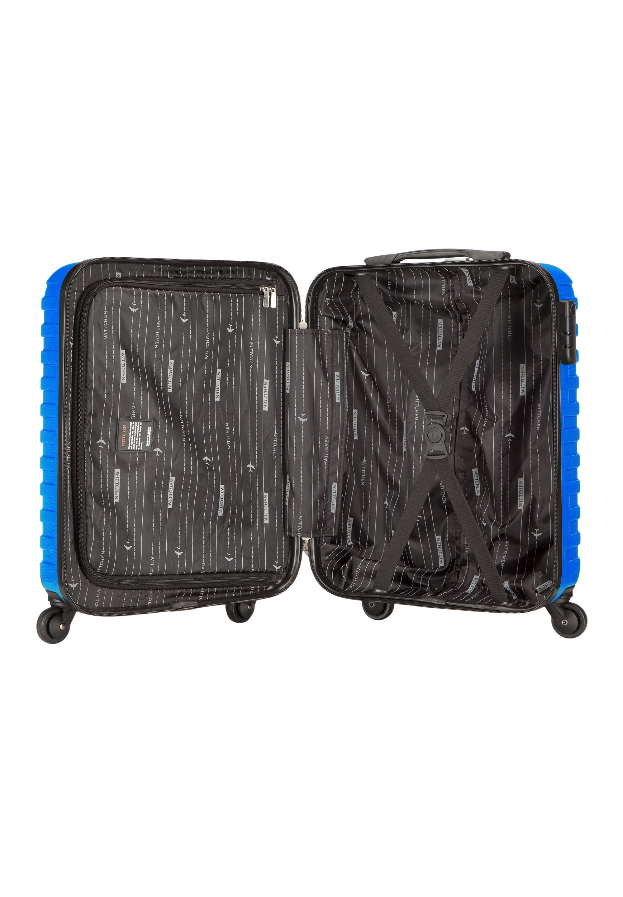 WITTCHEN Handgepäck-Trolley »A-Line II Kollektion«, (nein), 4 Rollen, vier Rollen, Hartschalenkoffer, Teleskopgriff, Zahlenschloss