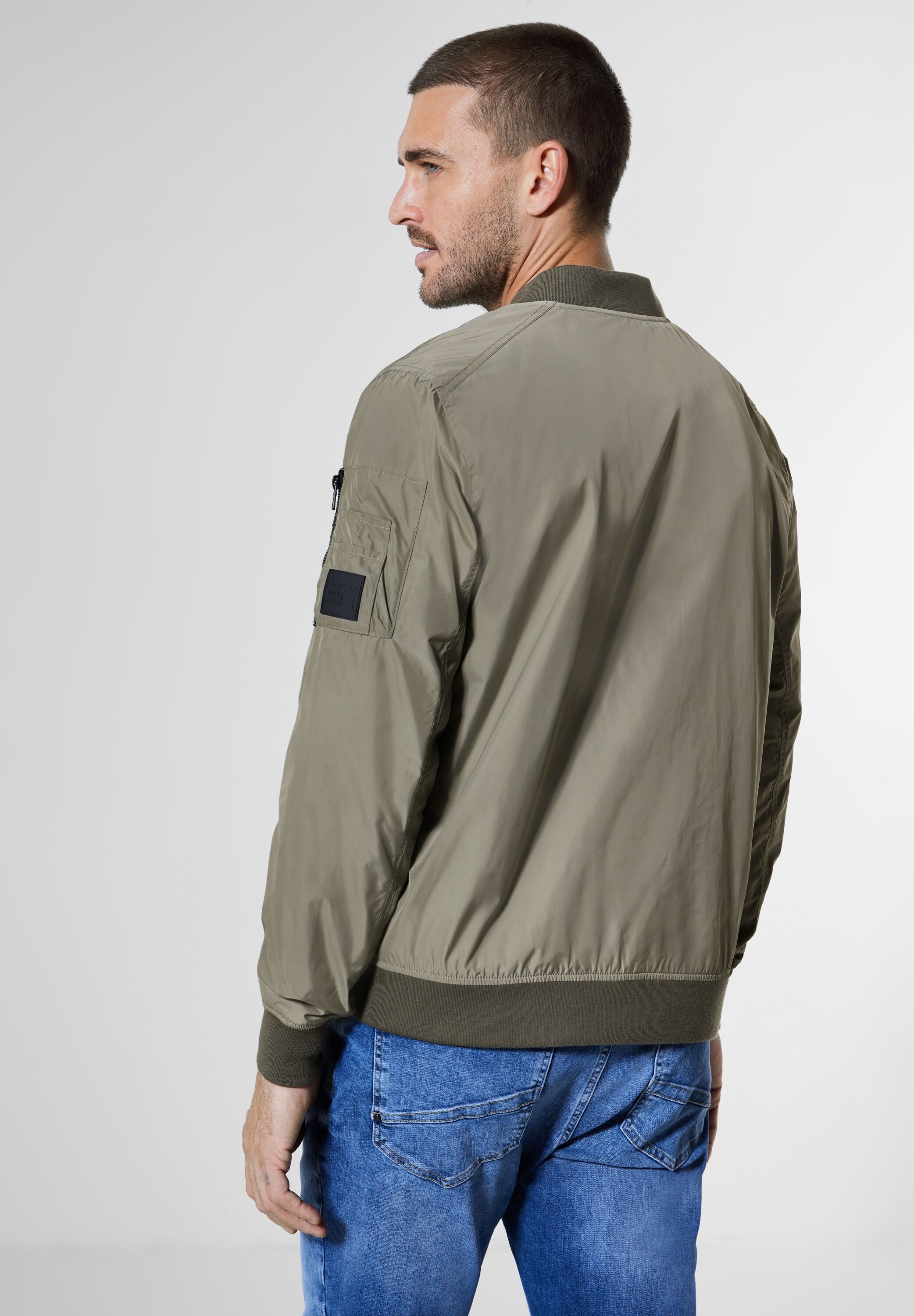 STREET ONE MEN Blouson, ohne Kapuze, in Unifarbe günstig online kaufen