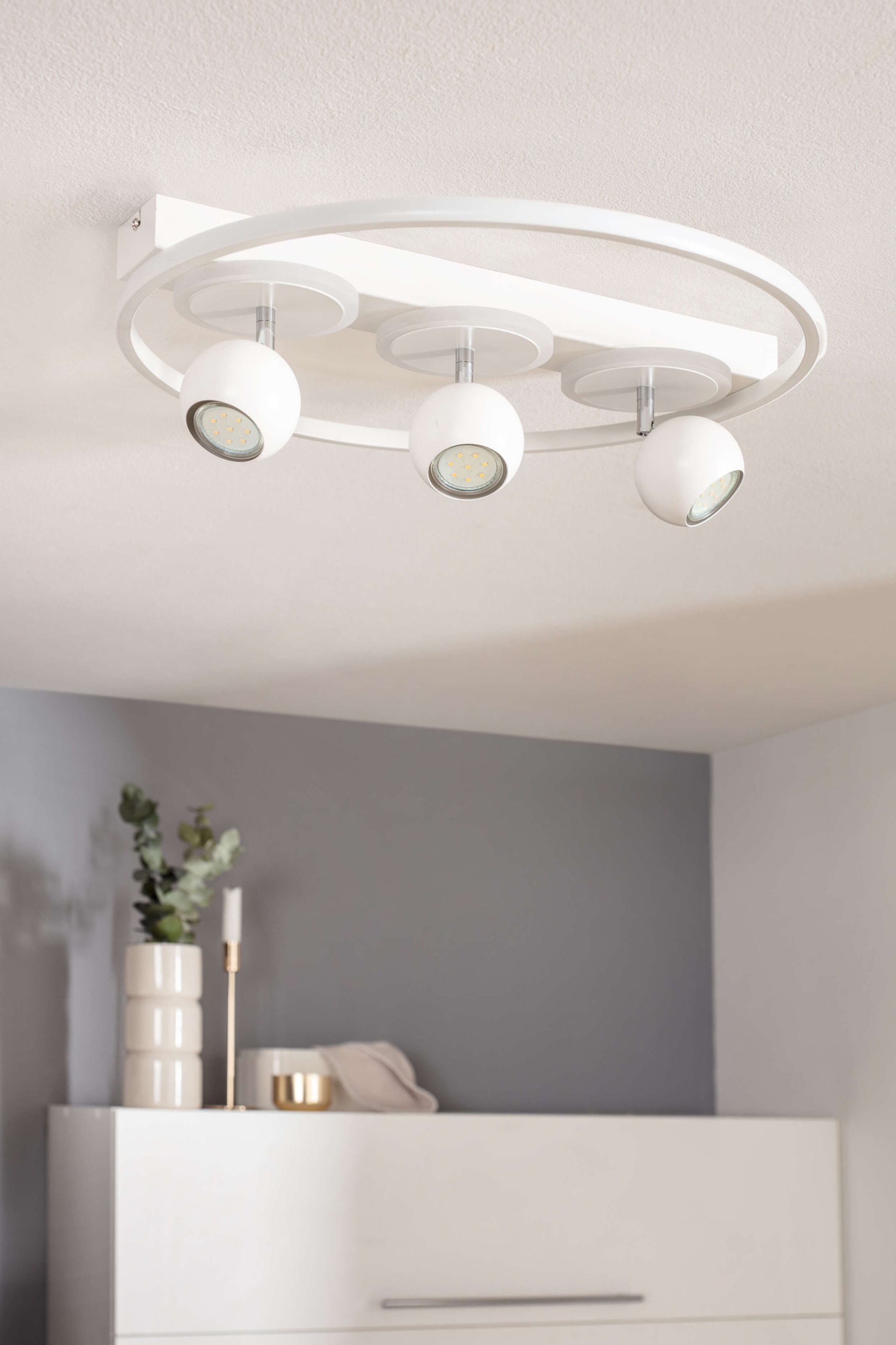 näve Deckenleuchte »3er-Spot LED "Ronda"«, 3 flammig, Leuchtmittel GU10 | LED fest integriert, modernes design. Helles Licht.