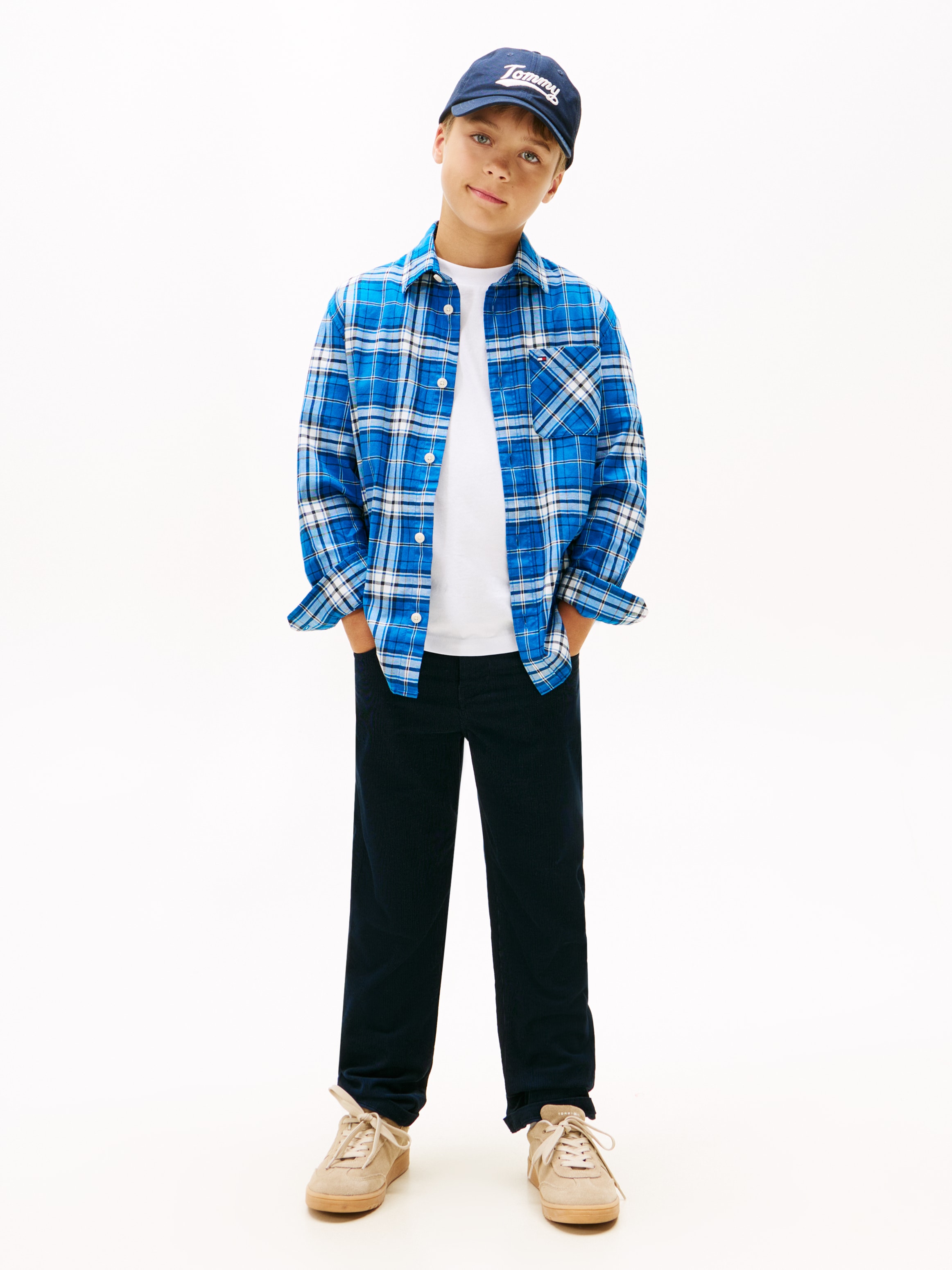 Tommy Hilfiger Langarmhemd »TOMMY GRAPHIC CHECK SHIRT«, Kinder bis 16 Jahre, Druck