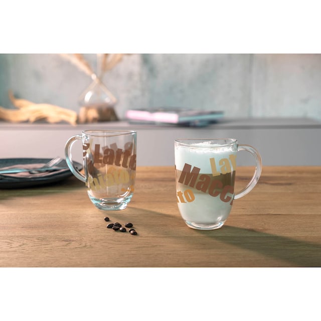 LEONARDO Latte-Macchiato-Glas »NAPOLI«, (Set, 6 tlg.), 380 ml, 3-farbig, 6- teilig bestellen | BAUR