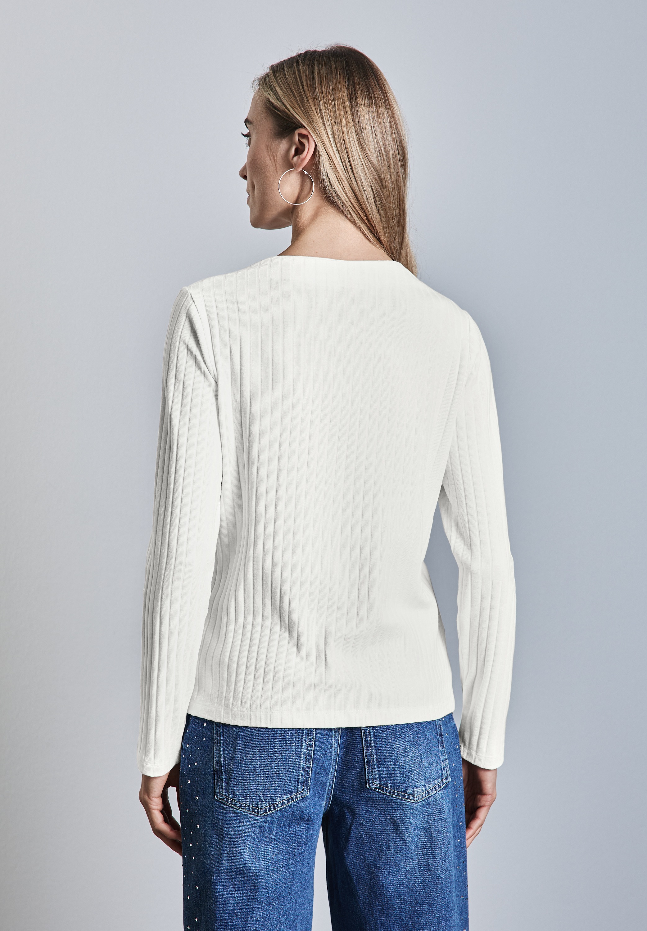 STREET ONE Langarmshirt, im soften Baumwoll-Mix