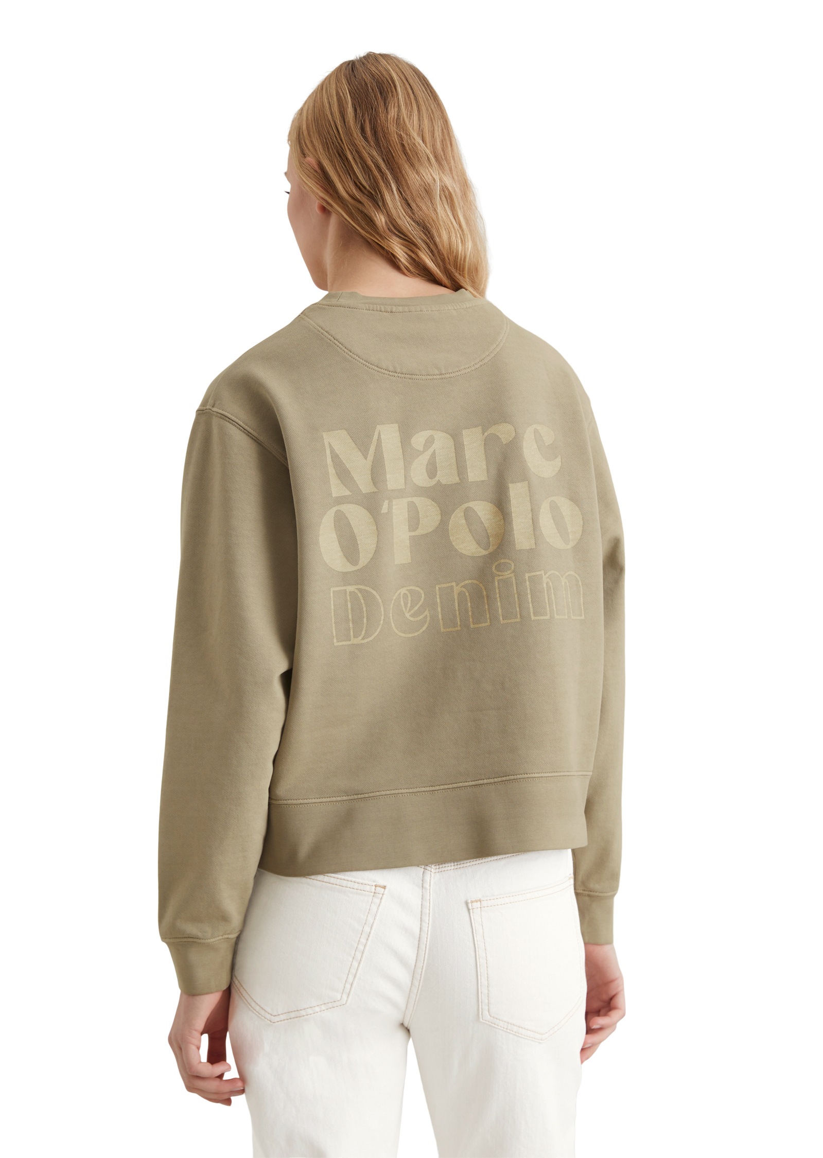 Marc O'Polo DENIM Sweatshirt, Das Logo hinten ist plakativ, prägnant und mit Statementcharakter