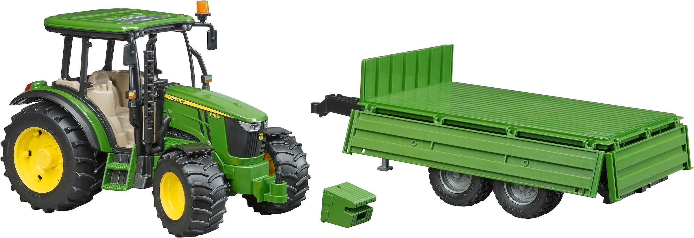 Bruder® Spielzeug-Traktor »John Deere 5115M mit Bordwandanhänger 45 cm (02108)«, Made in Europe