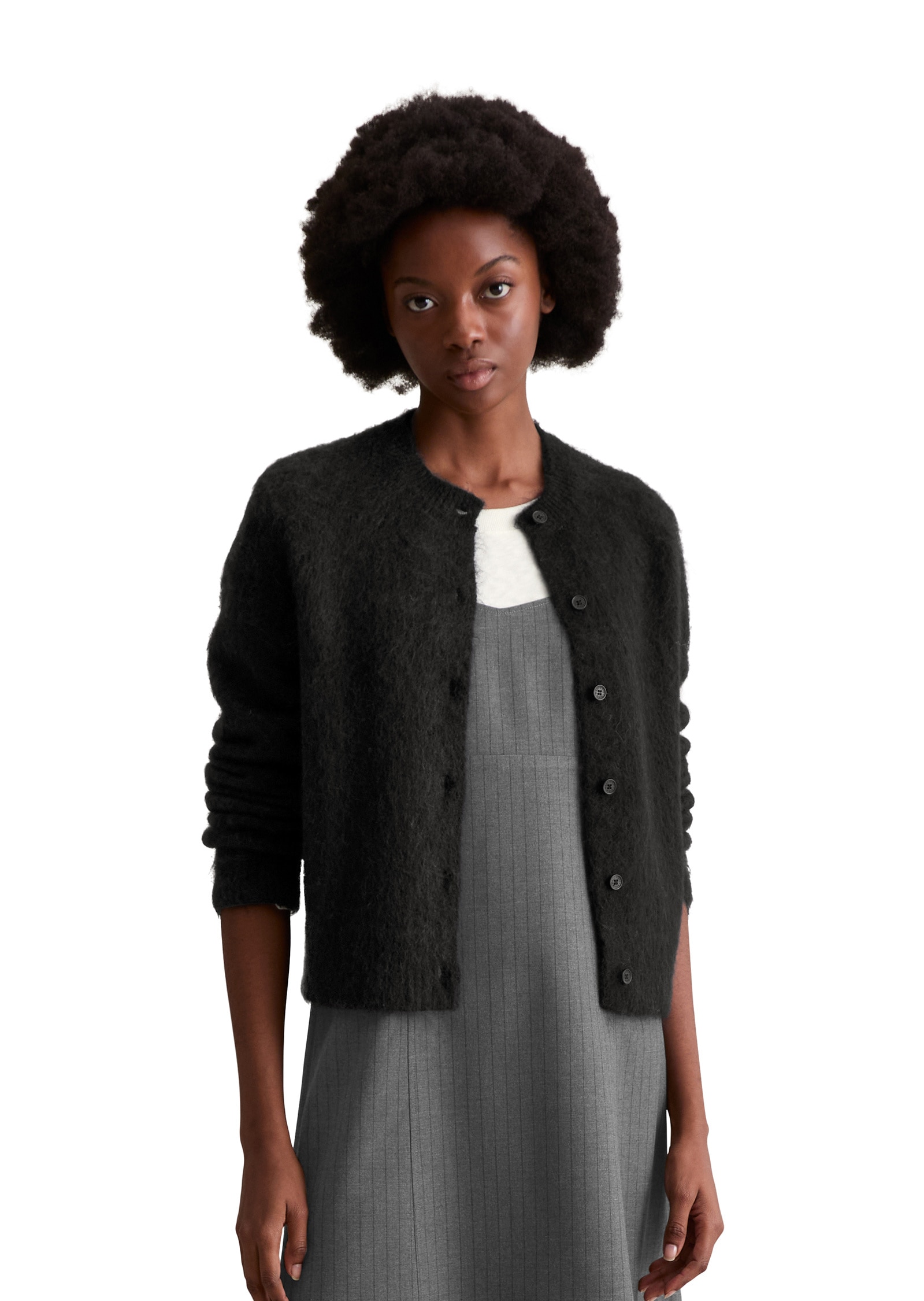 Marc OPolo DENIM Cardigan "aus flauschigem Wolle-Mohairwolle-Mix" günstig online kaufen