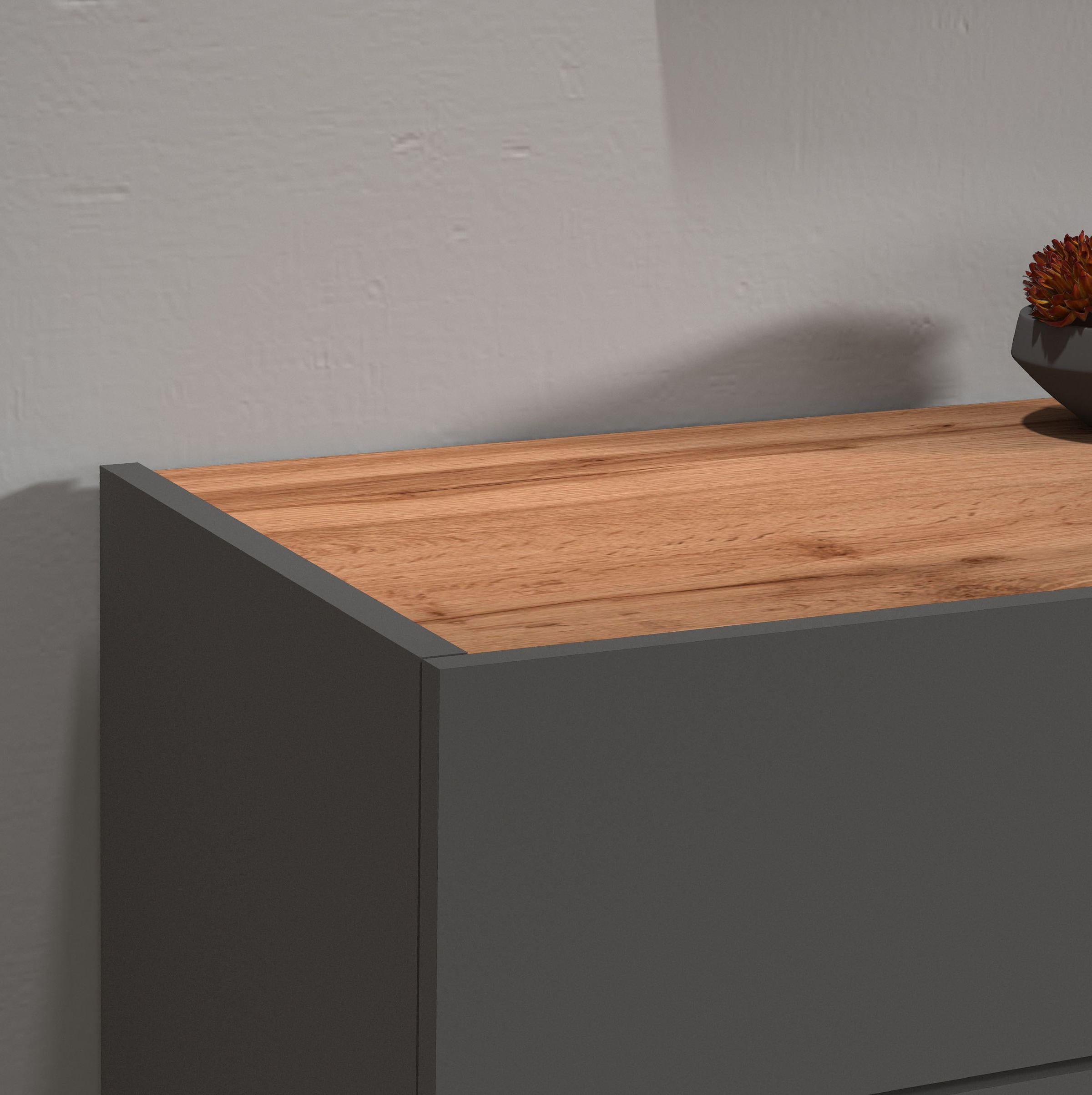 INOSIGN Sideboard »Garda, Kommode, Schrank, Kredenz«, 3 Türen, 1 Schublade, grifflos Breite 120,1 cm