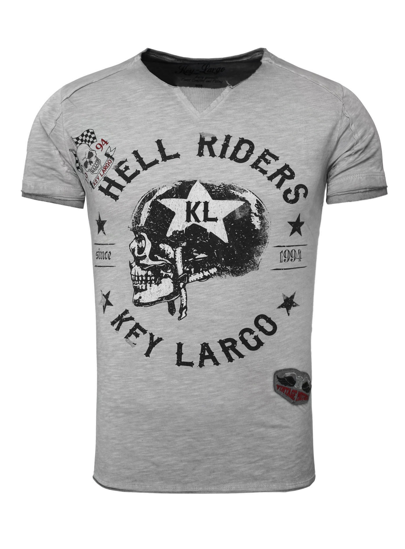 Key Largo T-Shirt »HELL RIDERS«, in coolem Biker-Design