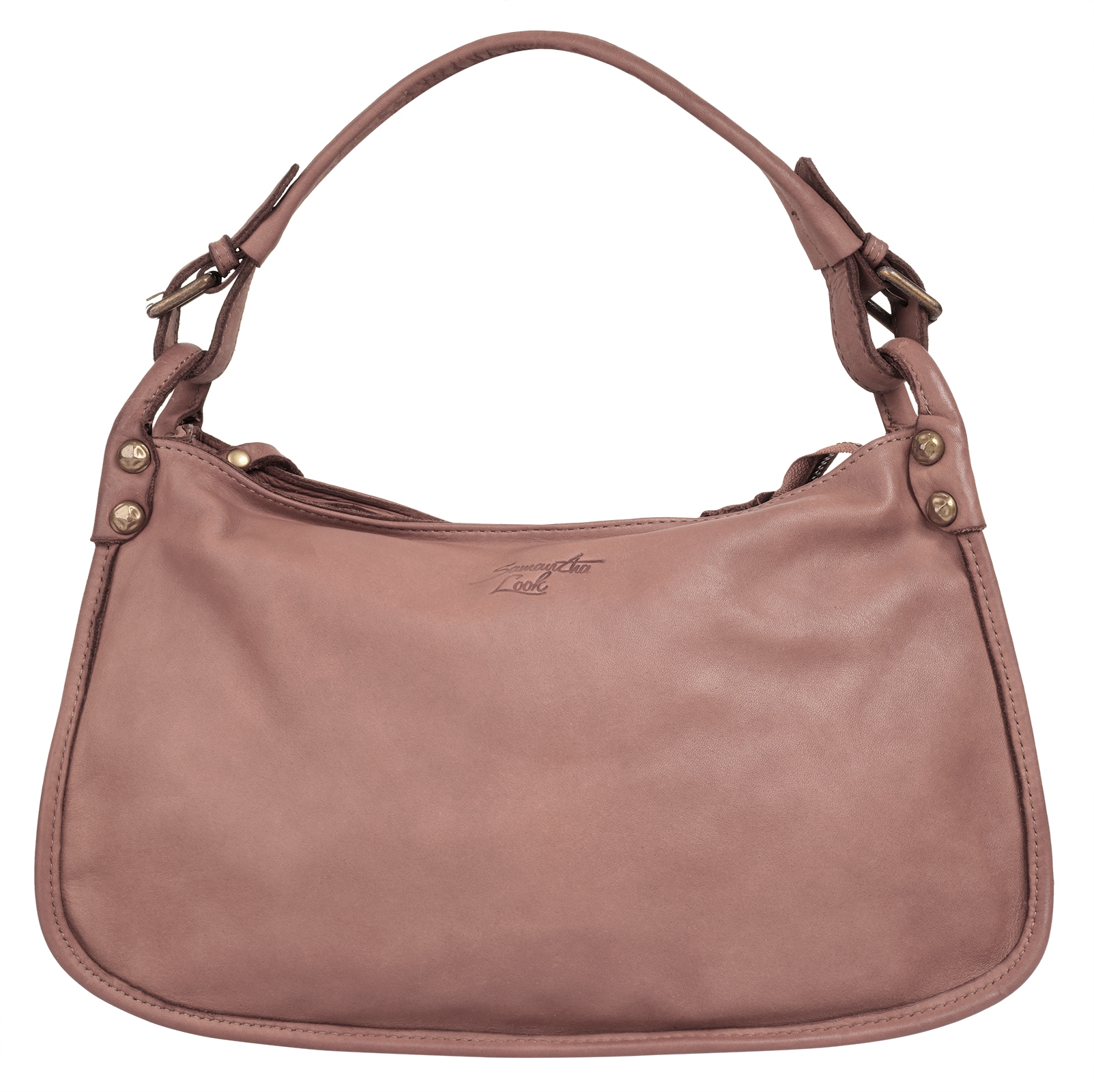 Samantha Look Henkeltasche, echt Leder, Made in Italy