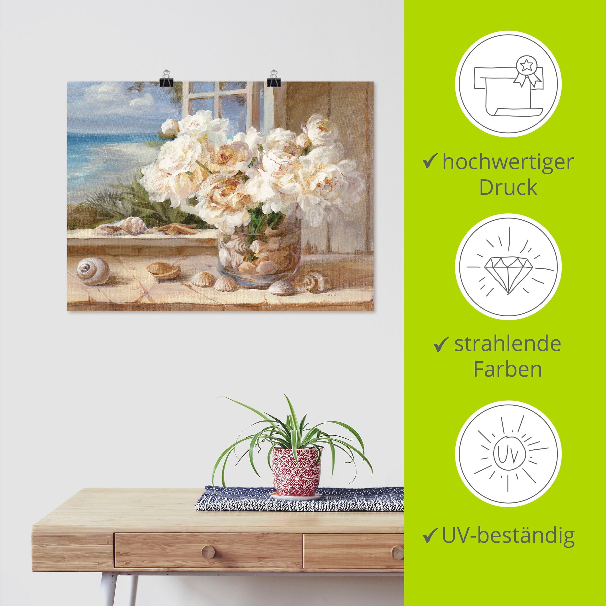 Artland Wandbild »Am See«, Arrangements, (1 St.), als Leinwandbild, Poster, Wandaufkleber in verschied. Größen