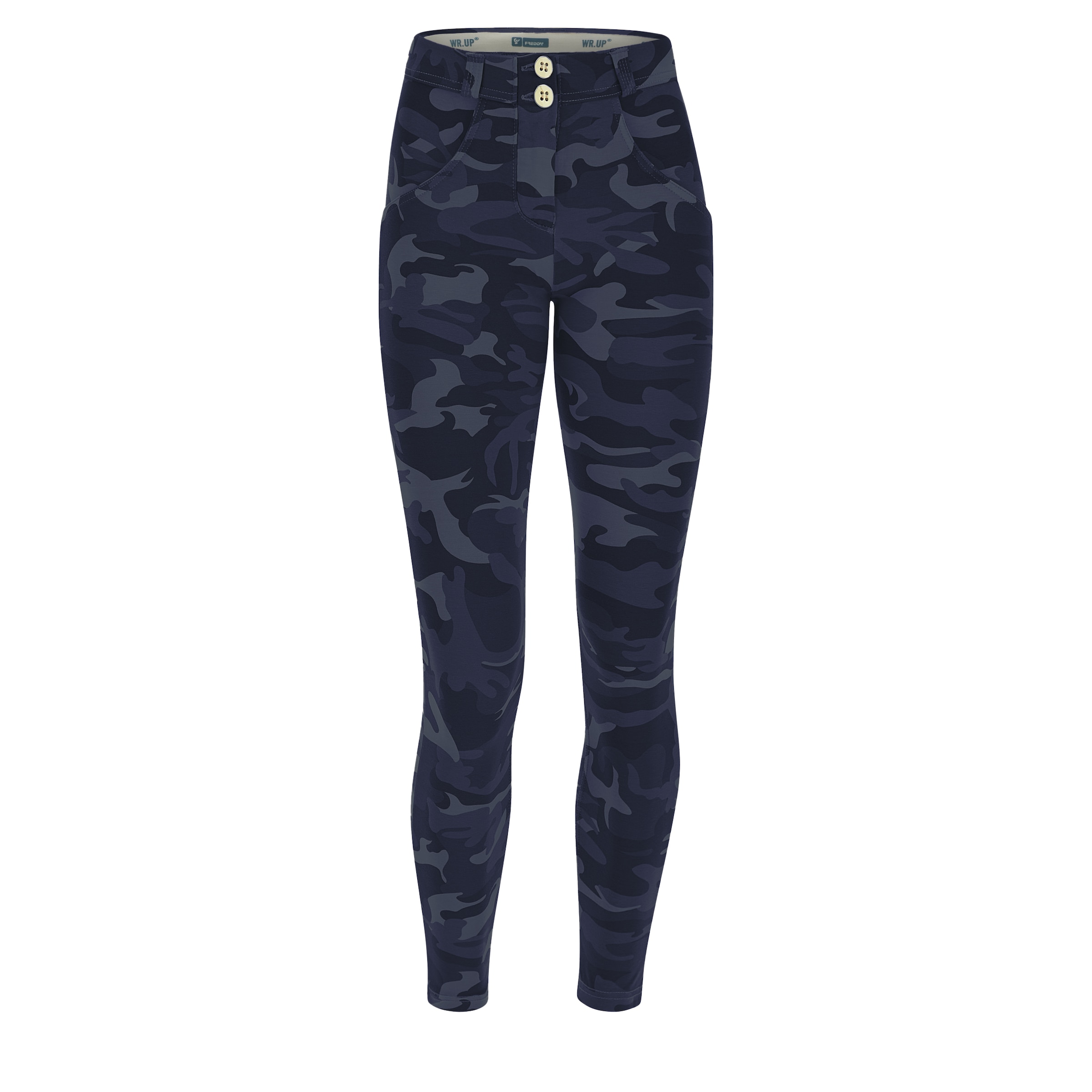 Freddy "WRUP REGULAR SUPERSKINNY 7/8" mit All-Over-Camouflage-Muster