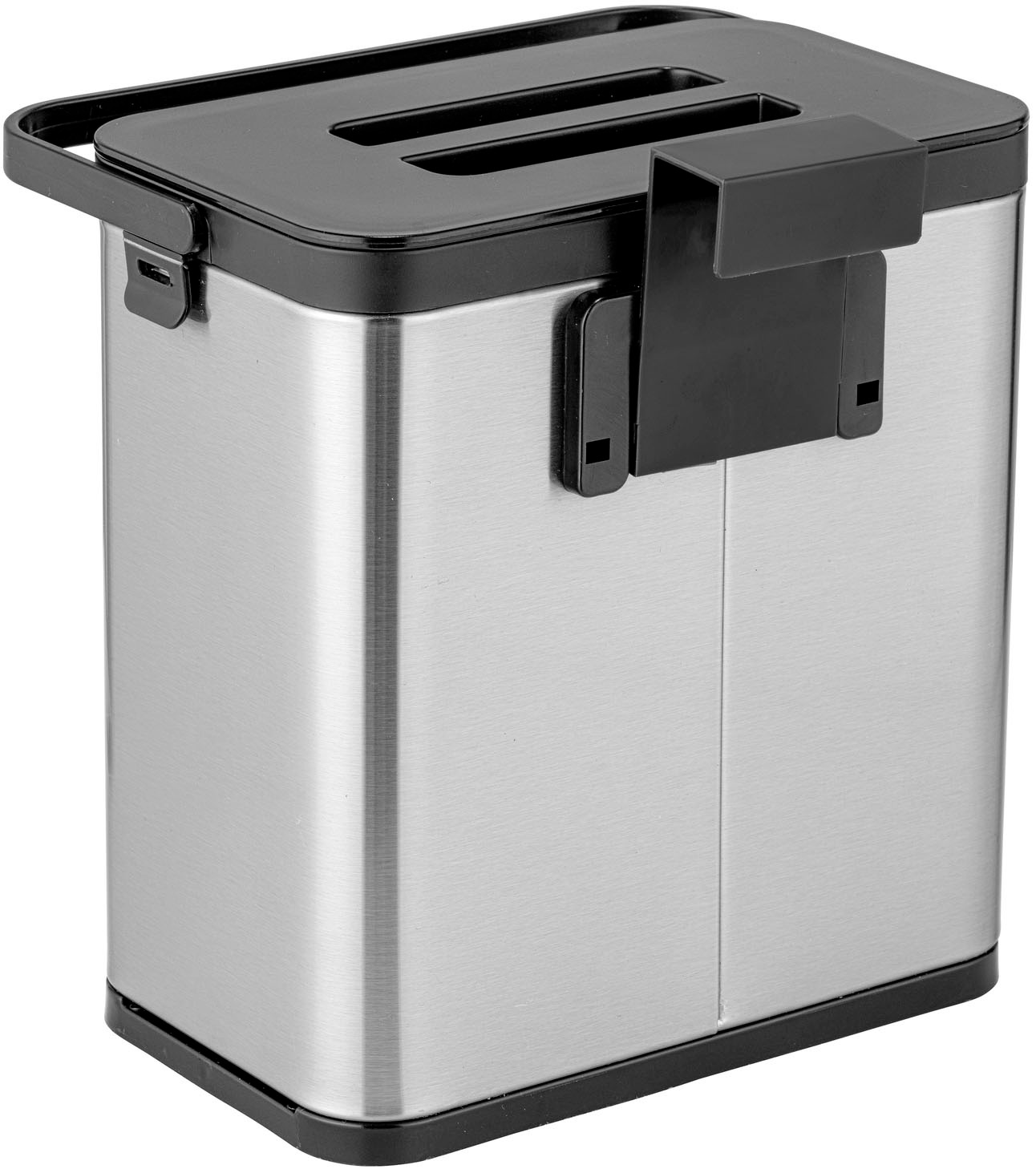 Thumbnail - WENKO Mülleimer "Modell Colin" 1 Behälter Abfalleimer mit Griff, Über-Tür-Befestigung ohne Bohren, 3 L