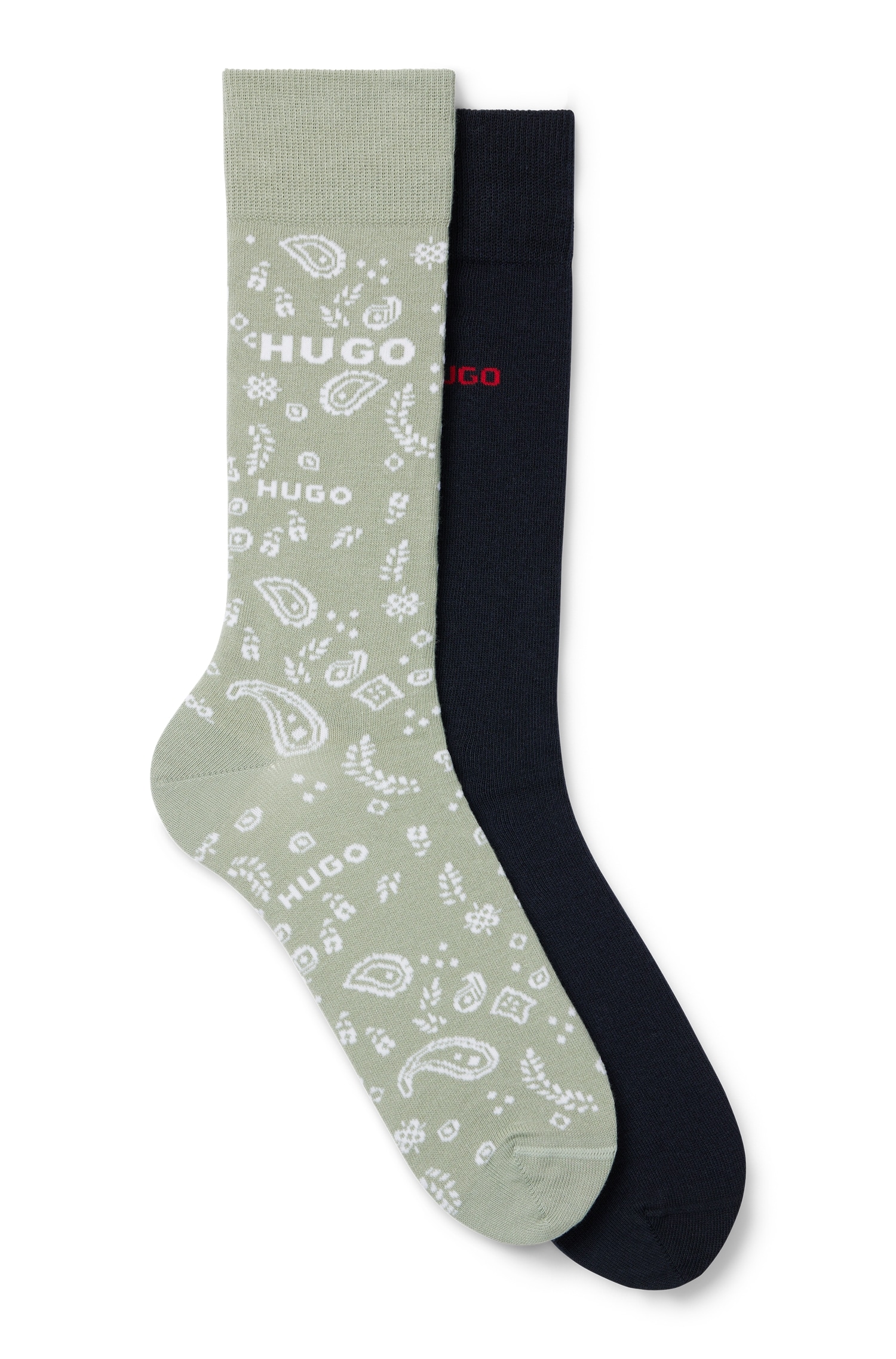 | mit Freizeitsocken Bündchen RS geripptem Friday Black HUGO Paar), (Packung, »2P 2 CC«, BAUR PAISLEY