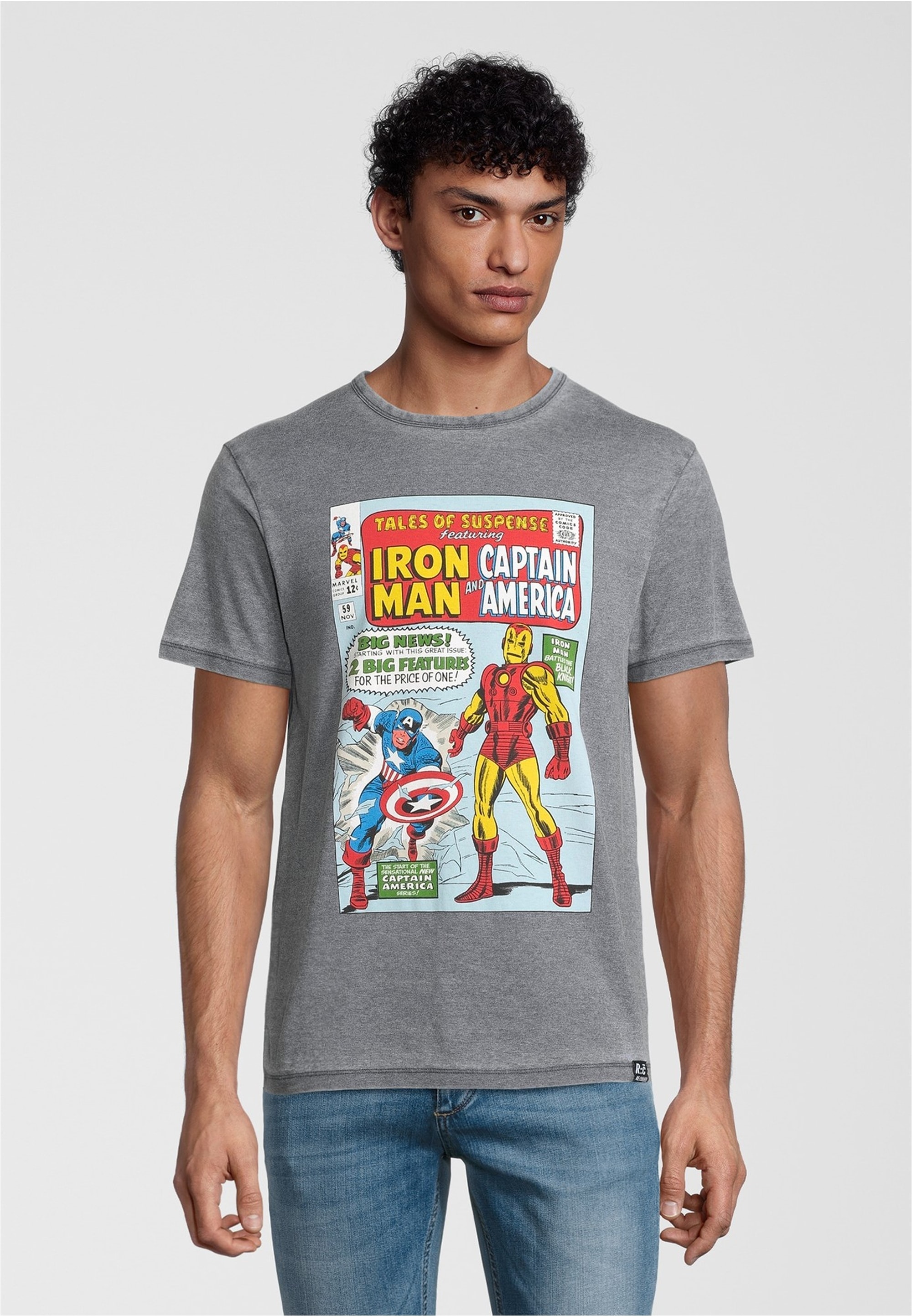 Recovered T-Shirt "Marvel Tales Of Suspense Blue" 1 Stk. tlg. mit coolem Ma günstig online kaufen