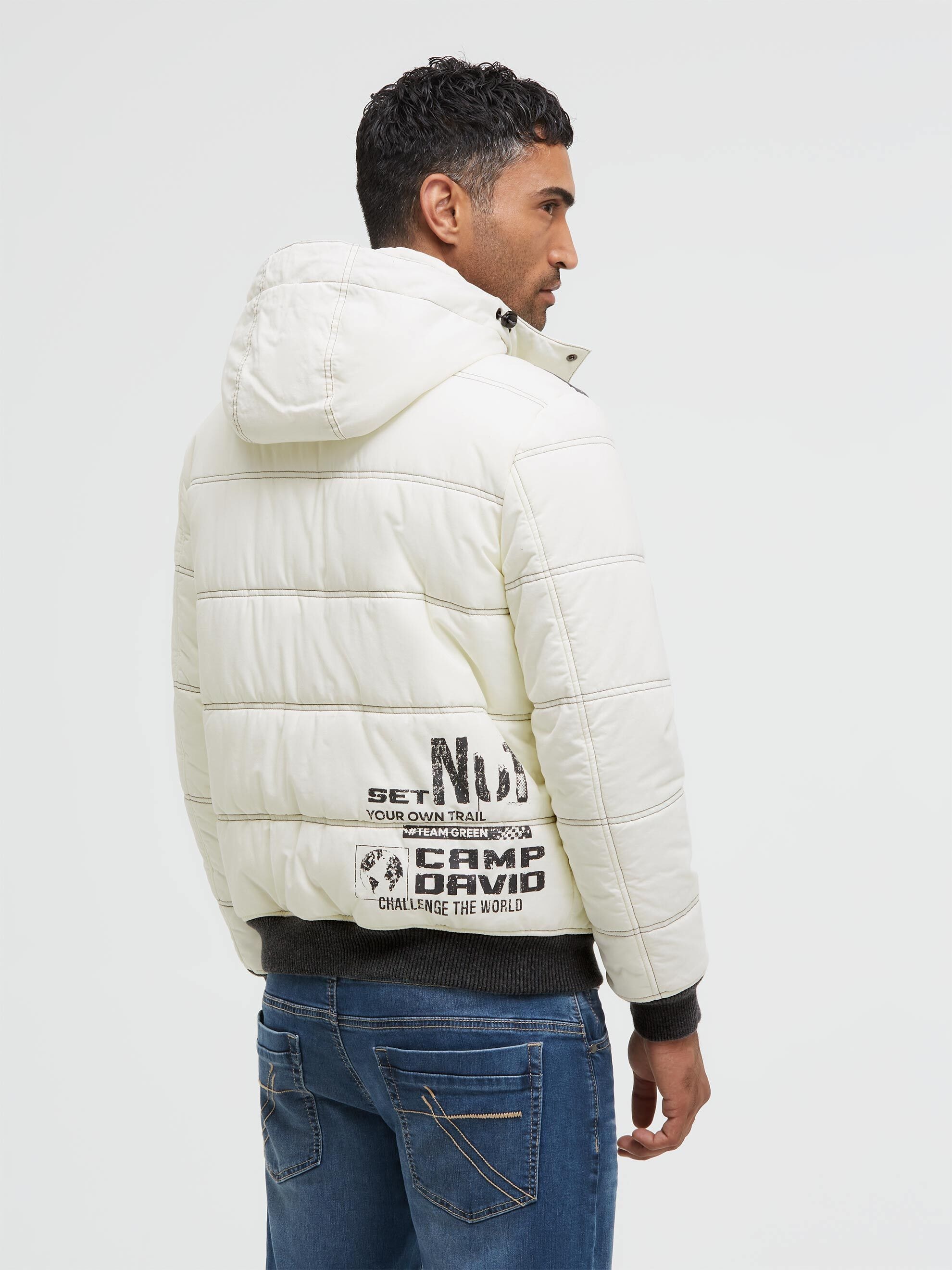 CAMP DAVID Winterjacke mit Kapuze mit Brusttaschen