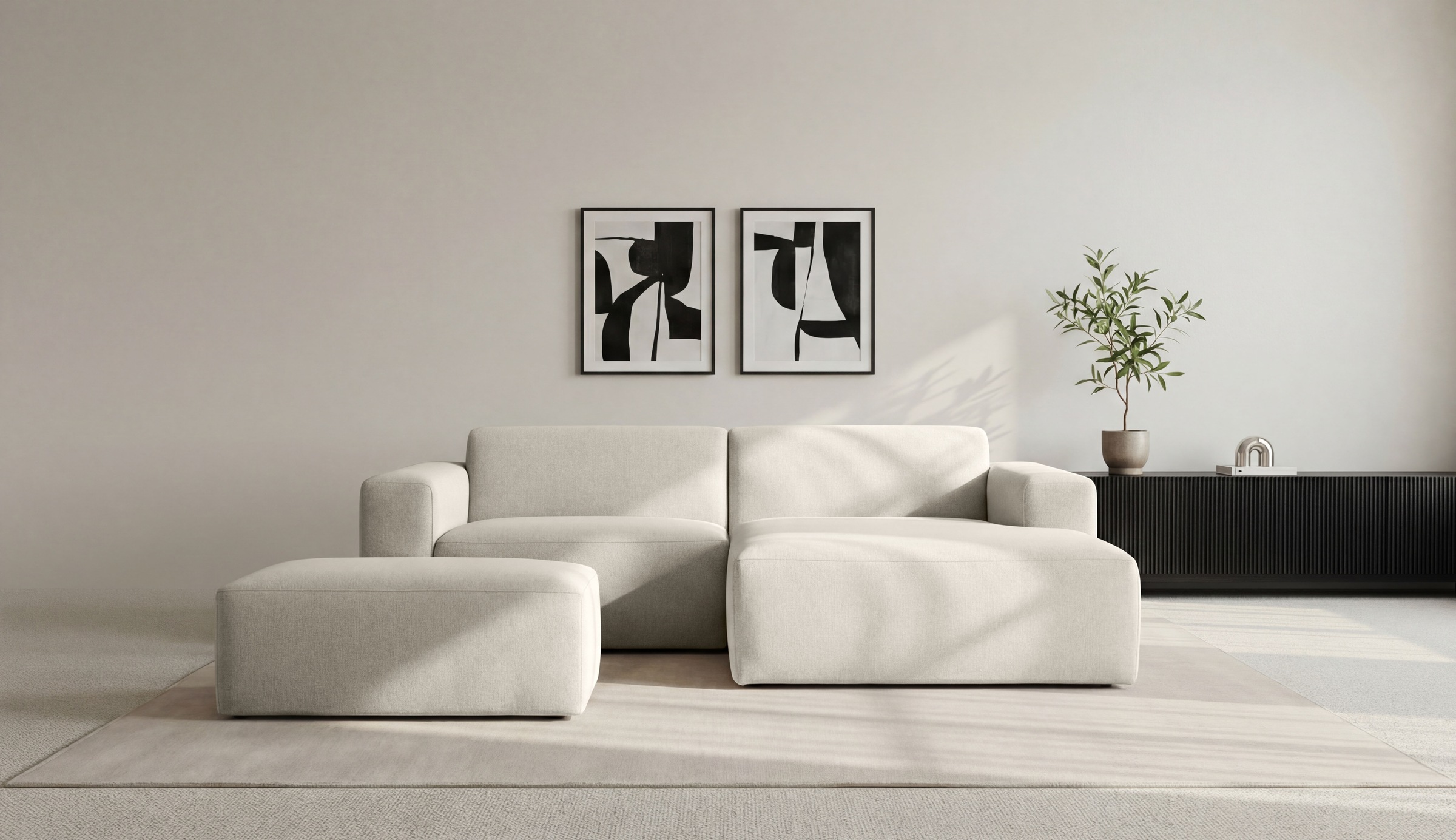 INOSIGN Ecksofa "Koa,228cm, L-Form, Modulsofa, Webstoff, Cord, Struktur, Ch günstig online kaufen