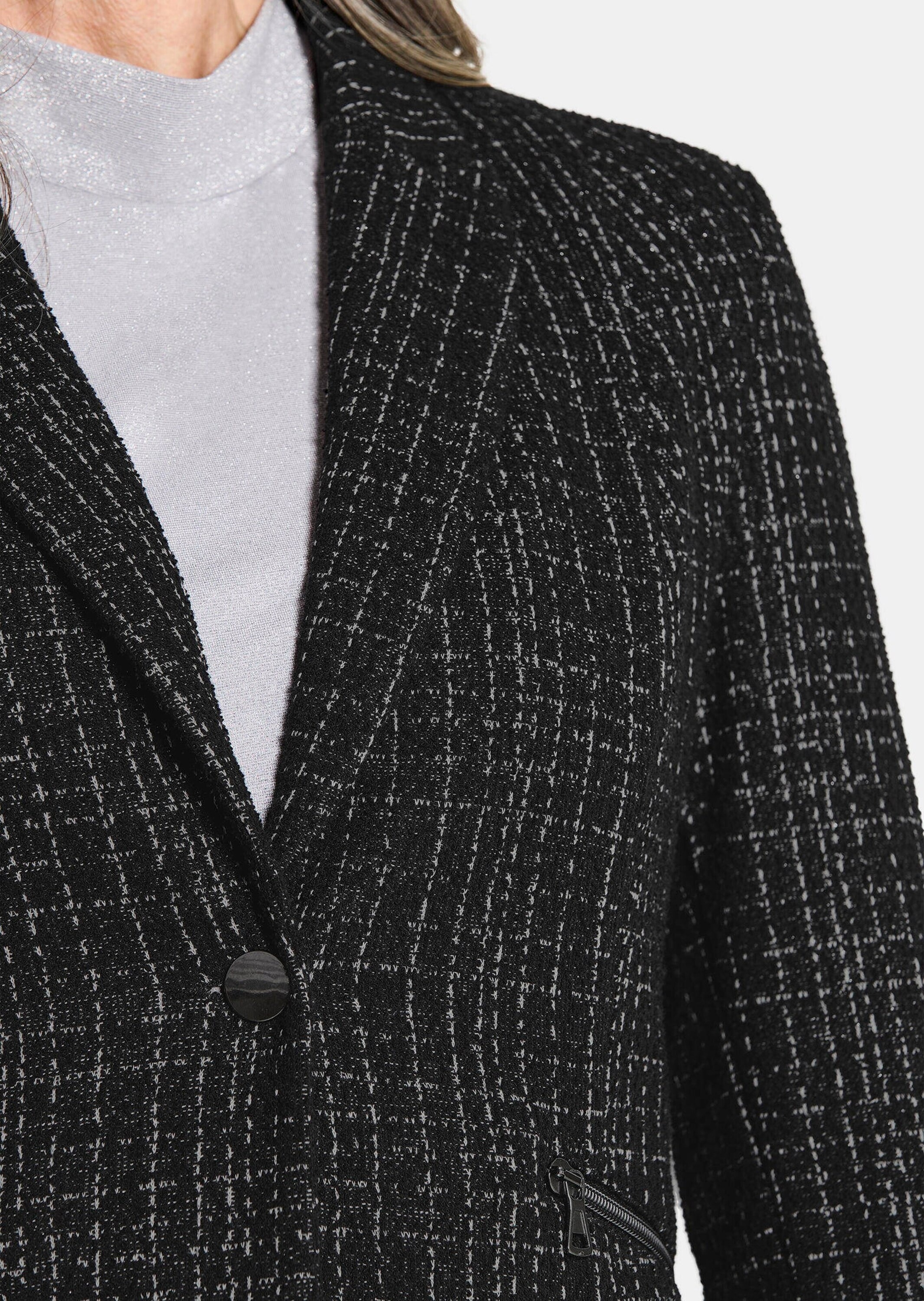 GOLDNER Jackenblazer »Jersey-Blazer in Tweed-Optik«