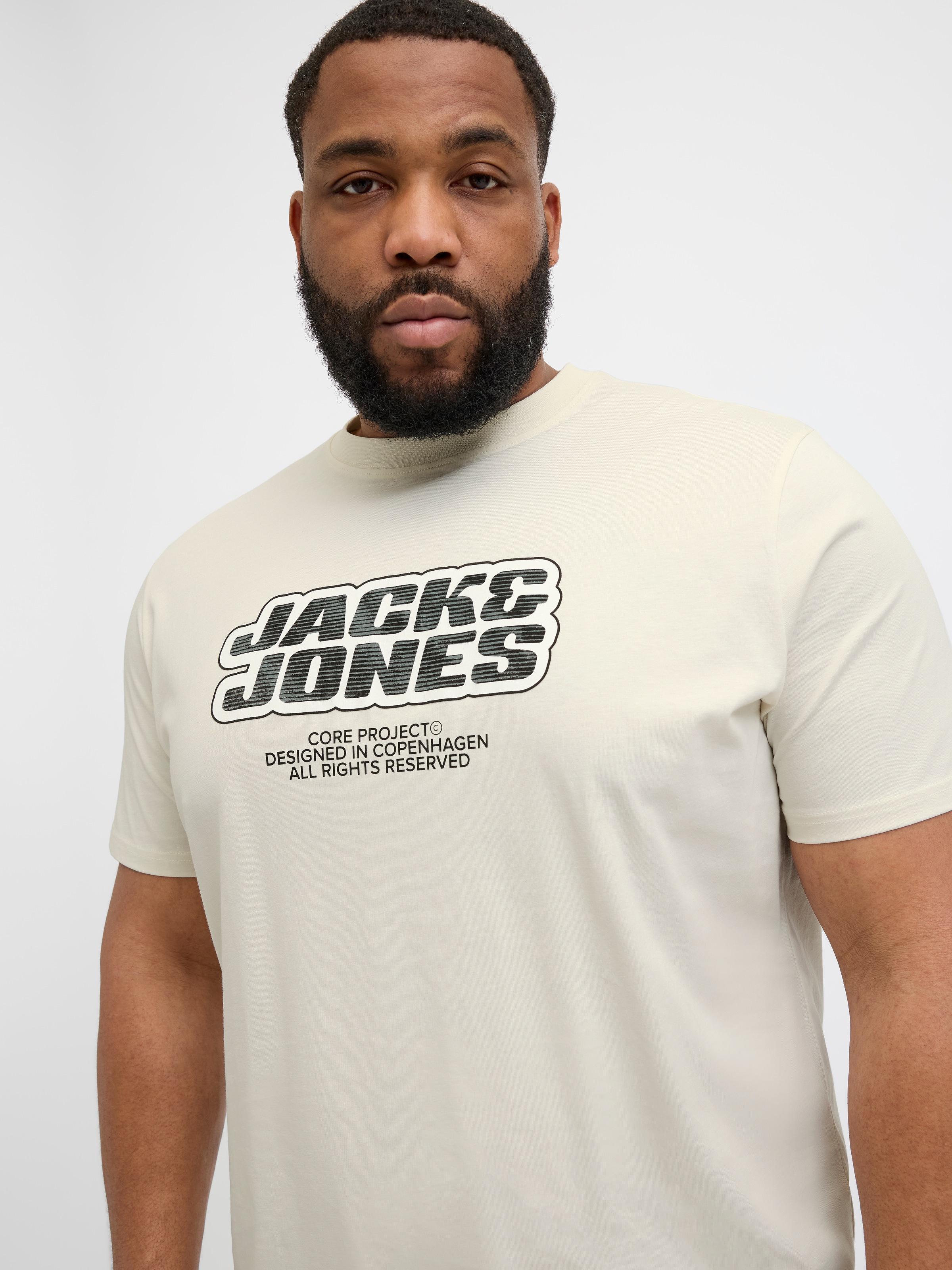 Jack & Jones PlusSize Print-Shirt "JCOLIDO AOP FRONT PRINT TEE SS CRE PLS", günstig online kaufen