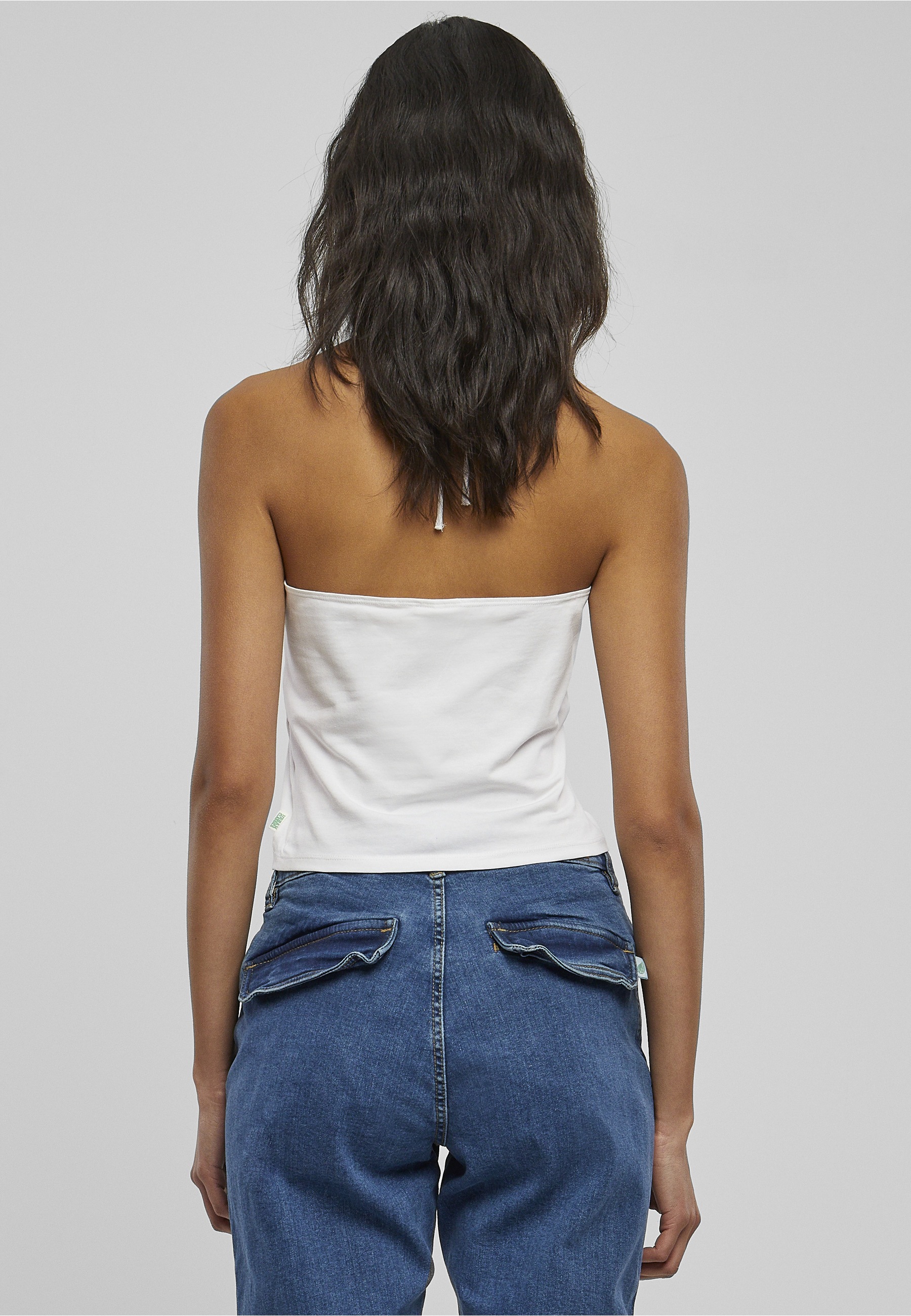 URBAN CLASSICS Tanktop »Urban Classics Damen Ladies Short Wraped Neckholder Top« 1 Stk.