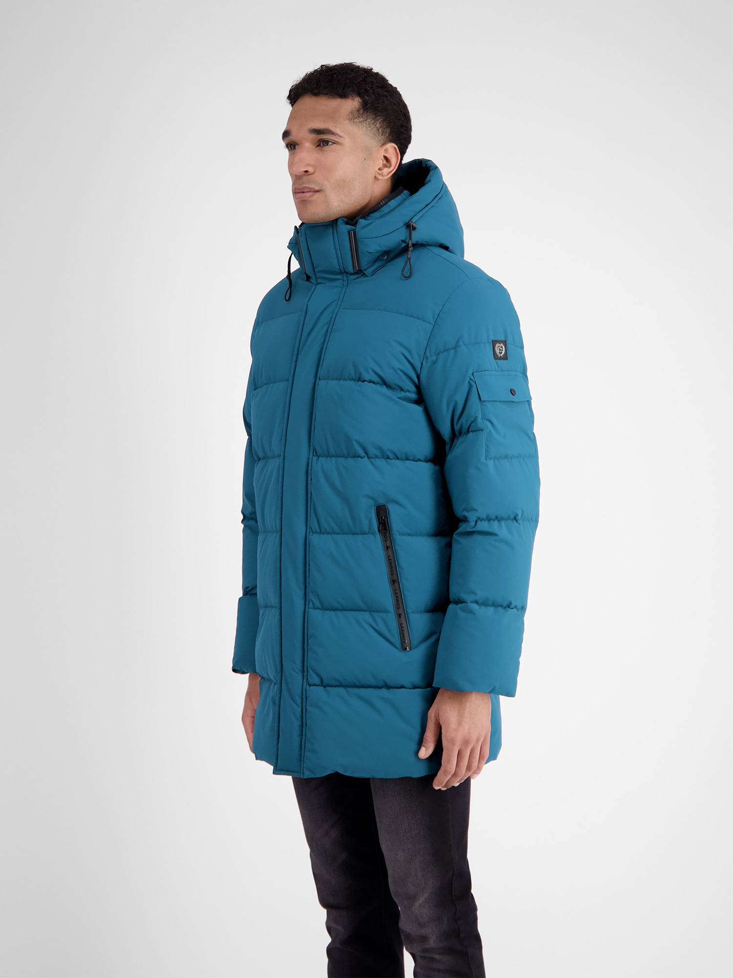 LERROS Steppjacke »LERROS Warm gefütterte Steppjacke mit abnehmbarer Kapuze«, mit Kapuze, Wasser_Wind_Atmung