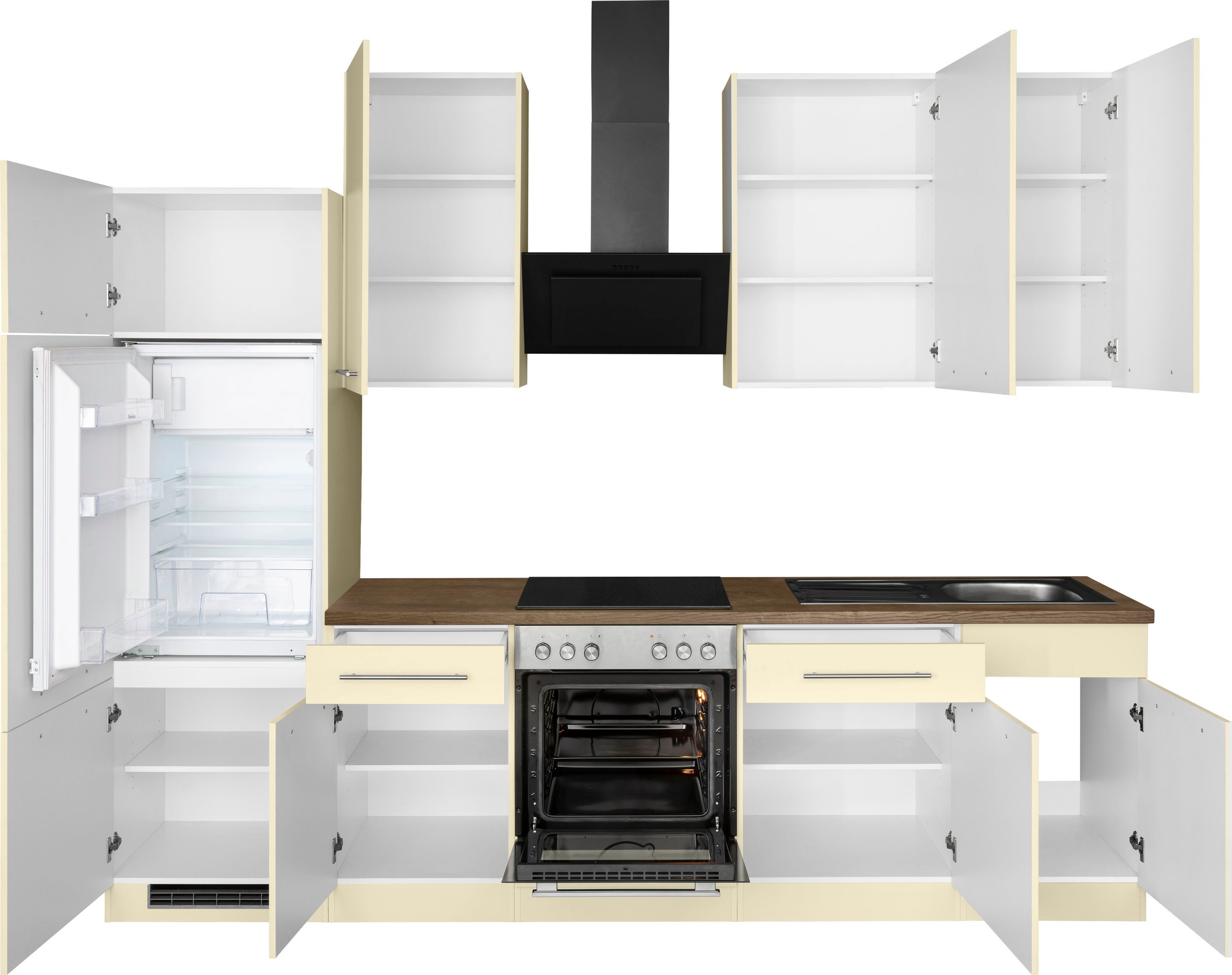 wiho Küchen Küchenzeile »Unna« ohne E-Geräte, Breite 280 cm